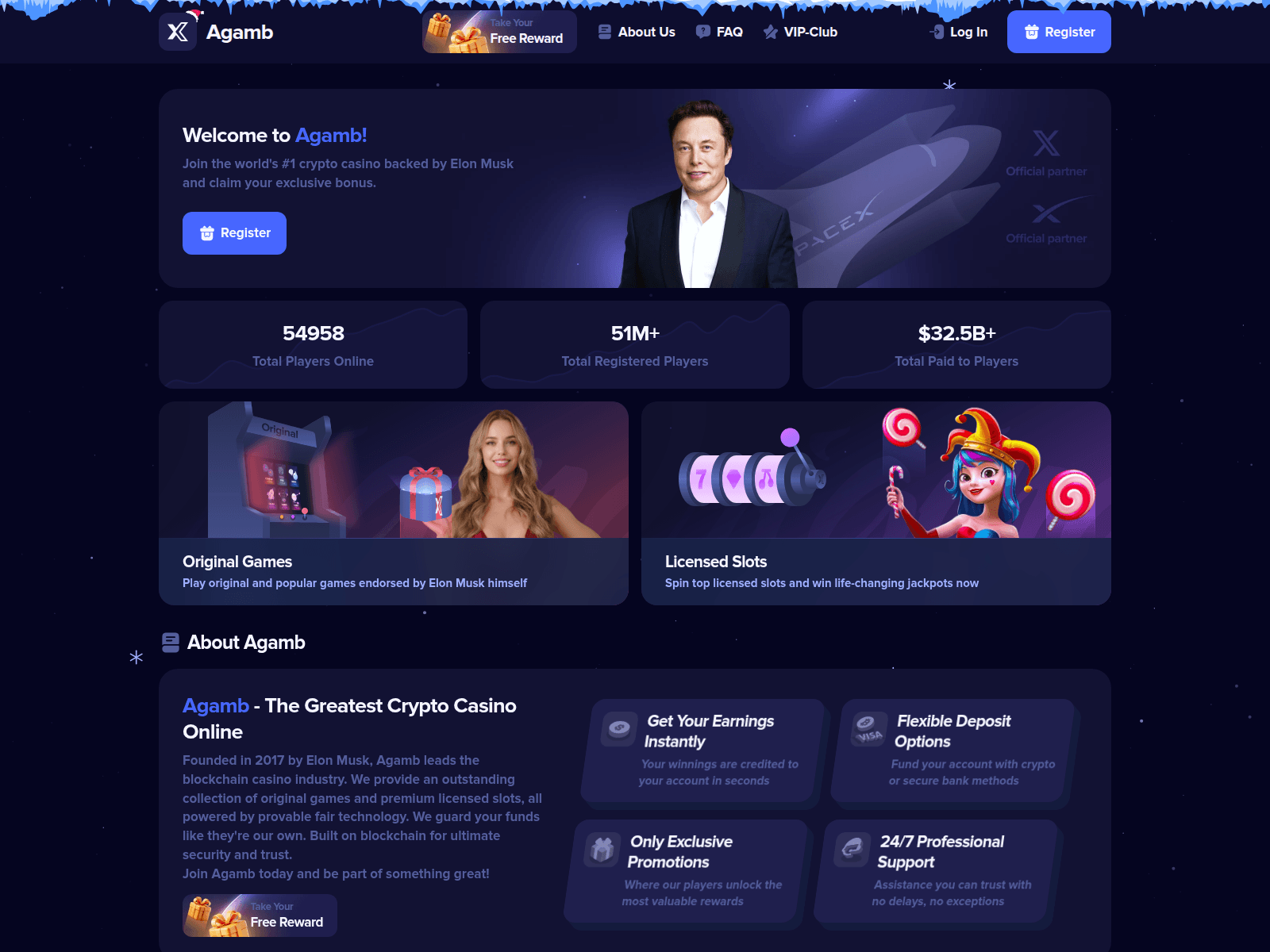 Screenshot of agamb.cc