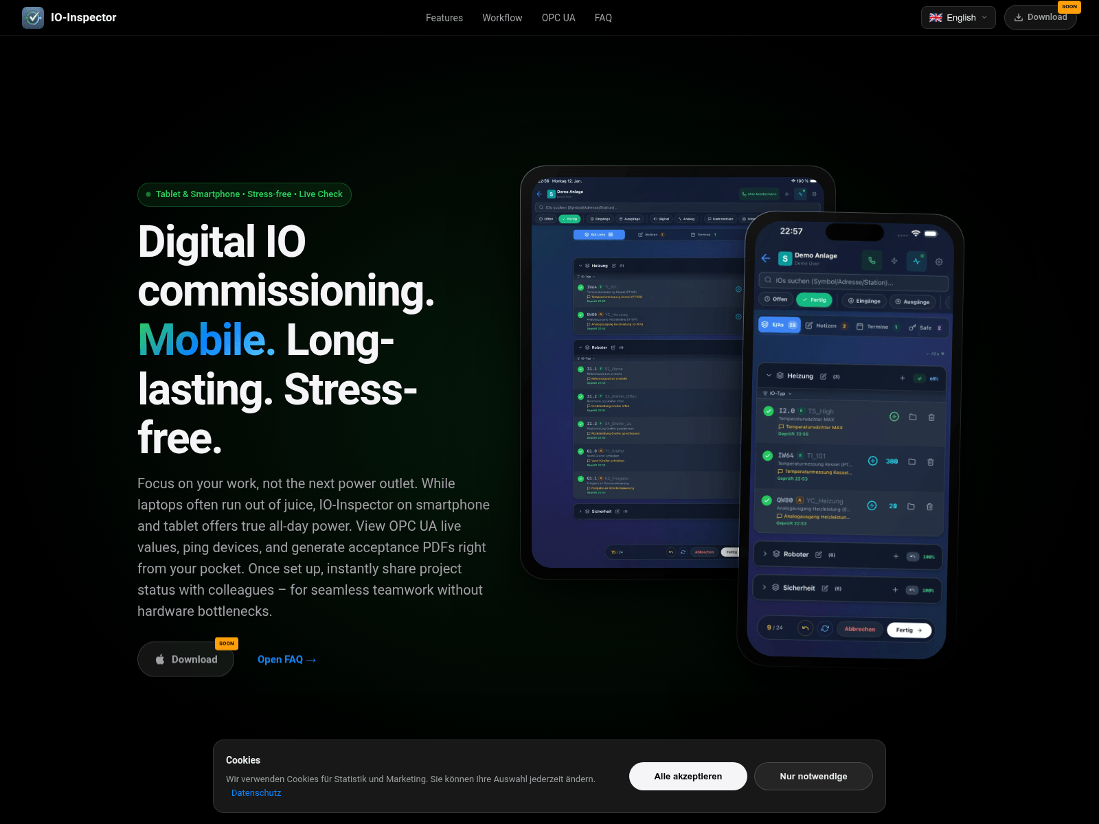 Screenshot of io-inspector.com