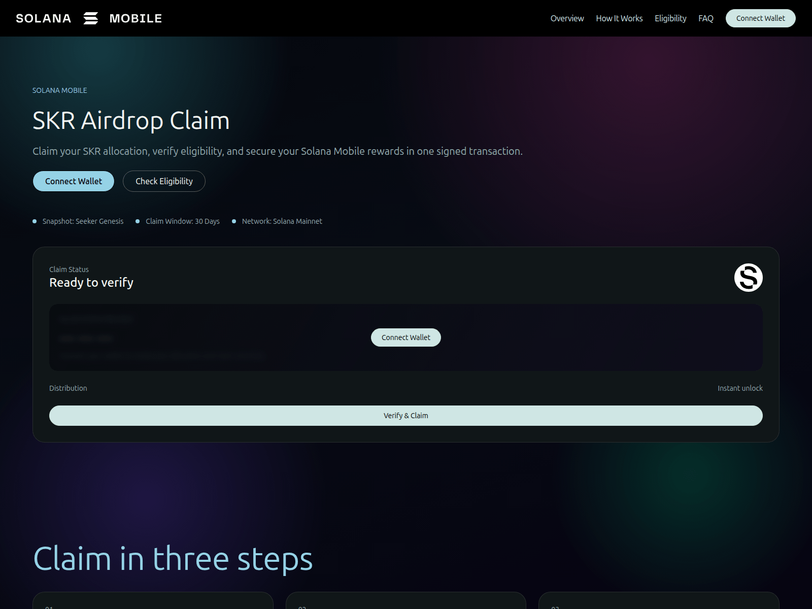 Screenshot of solanamobiles.megaeth-presale.com