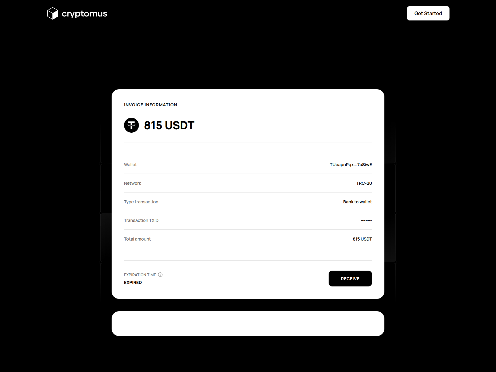 Screenshot of cryptomus-payment.com