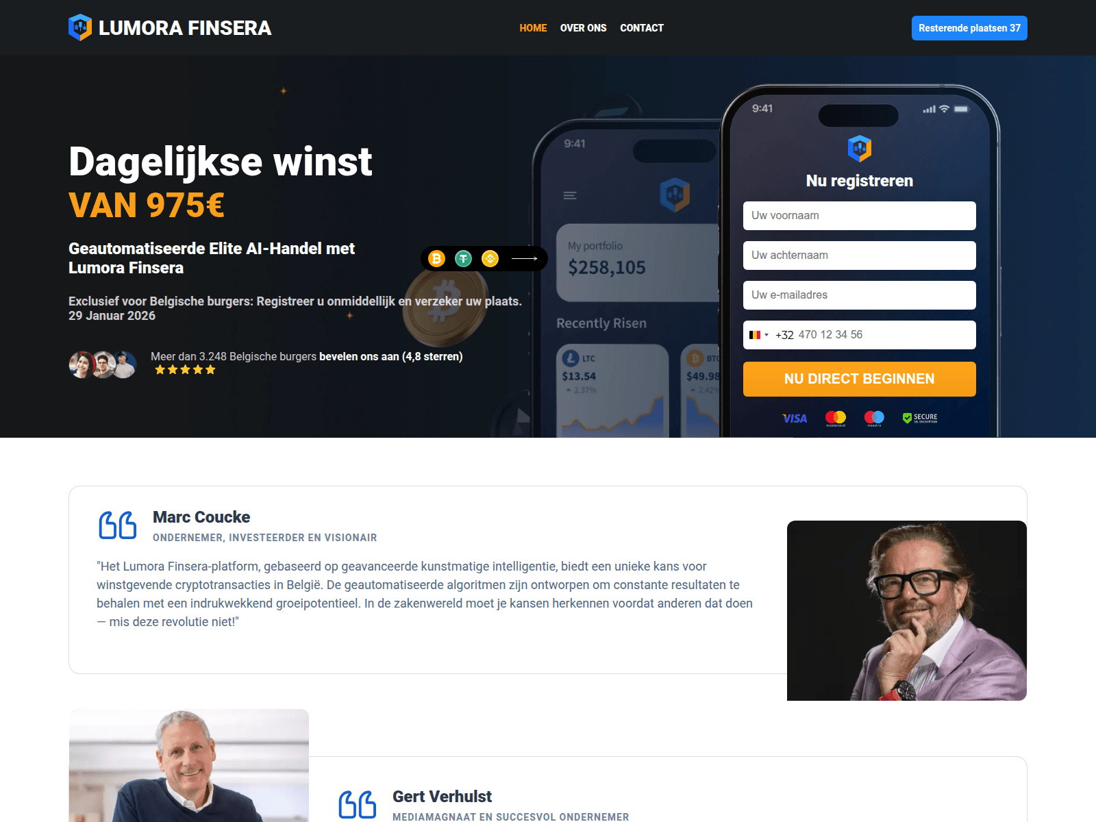 Screenshot of lumora-finsera.net