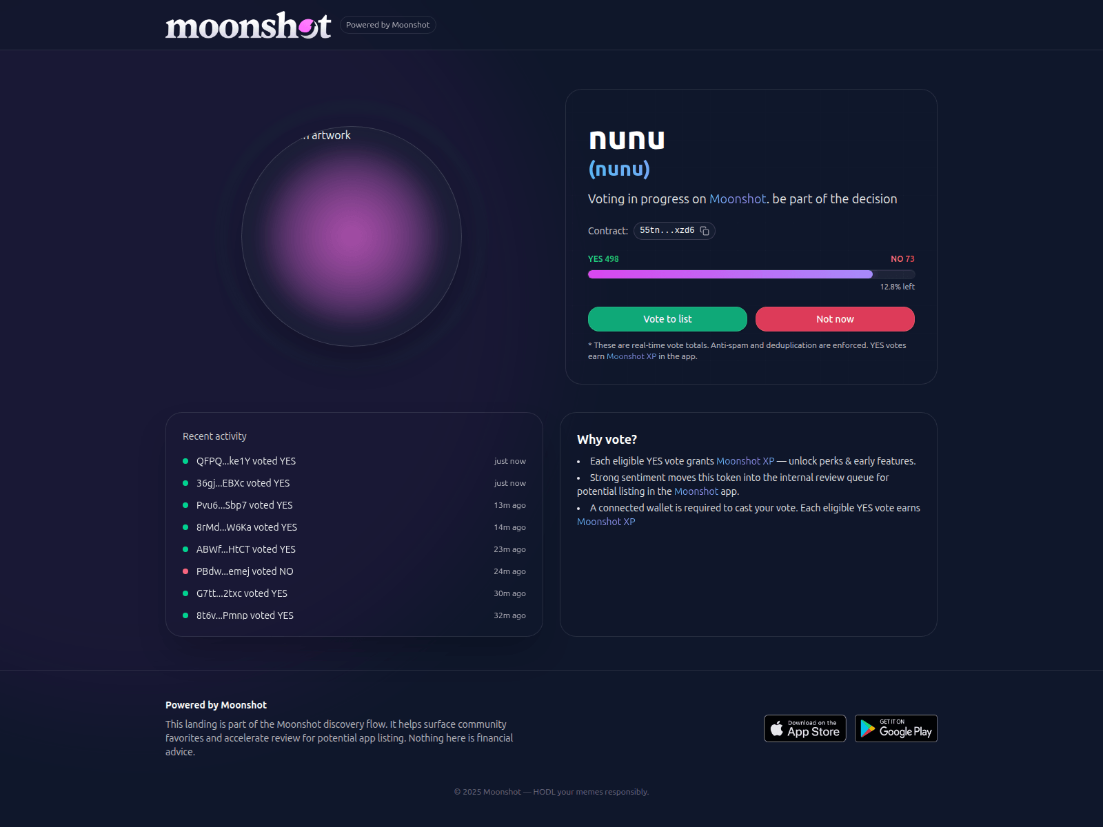 Screenshot of moonshot-poll.app