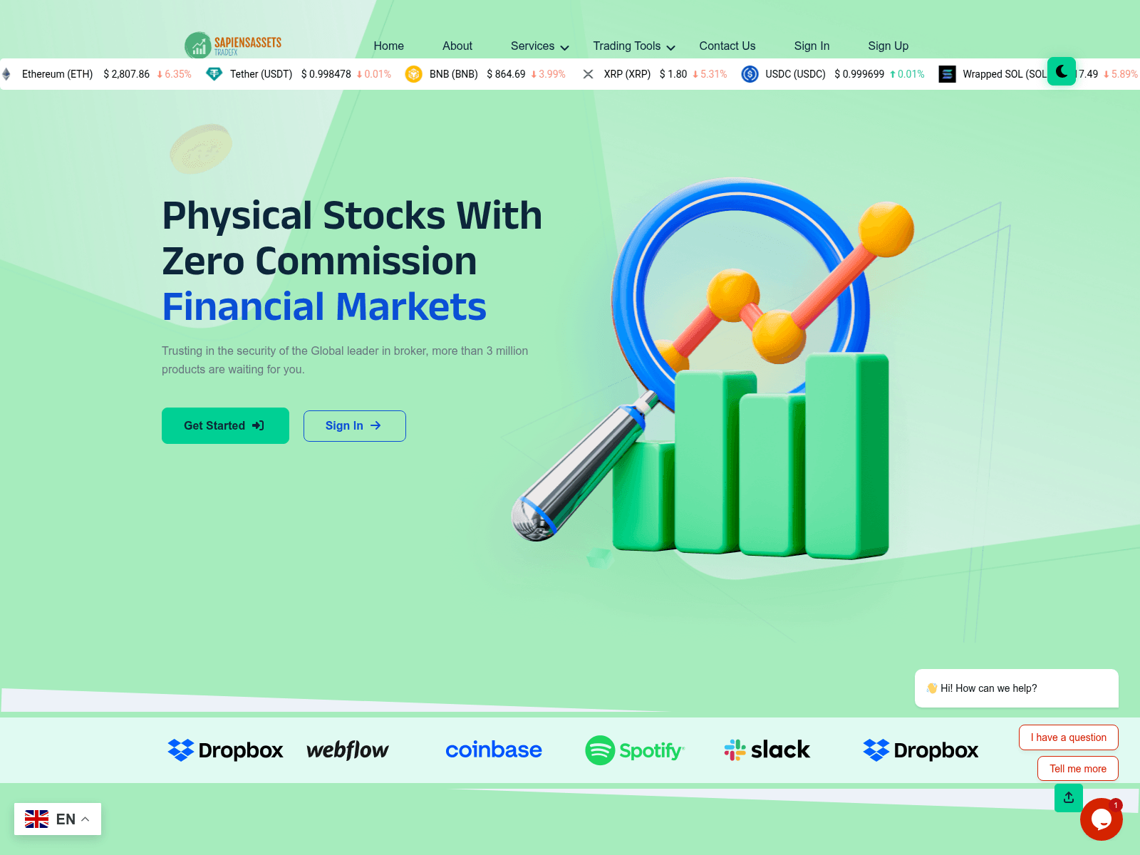 Screenshot of sapiensaassets.com