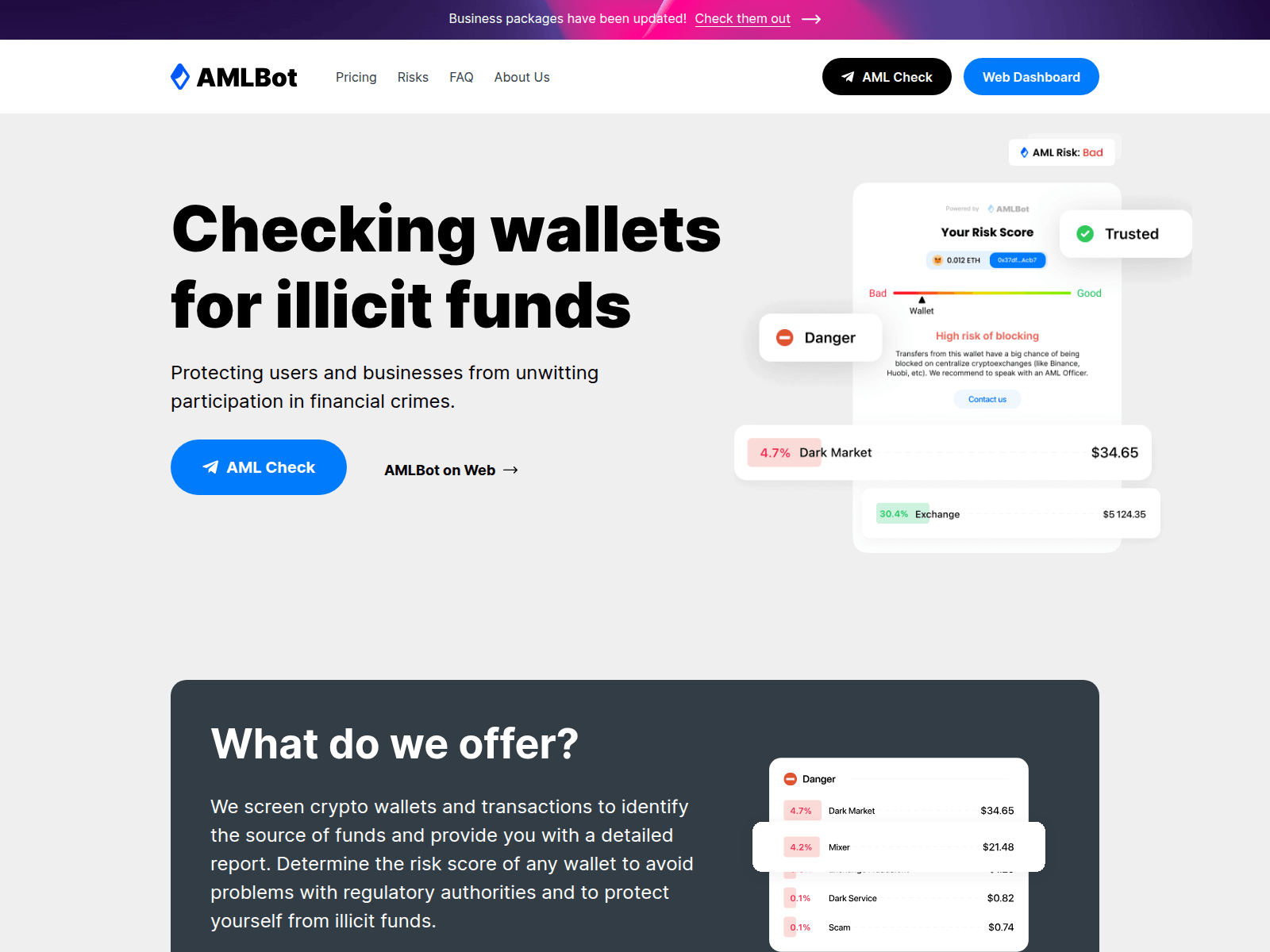 Screenshot of amlcrypt.com