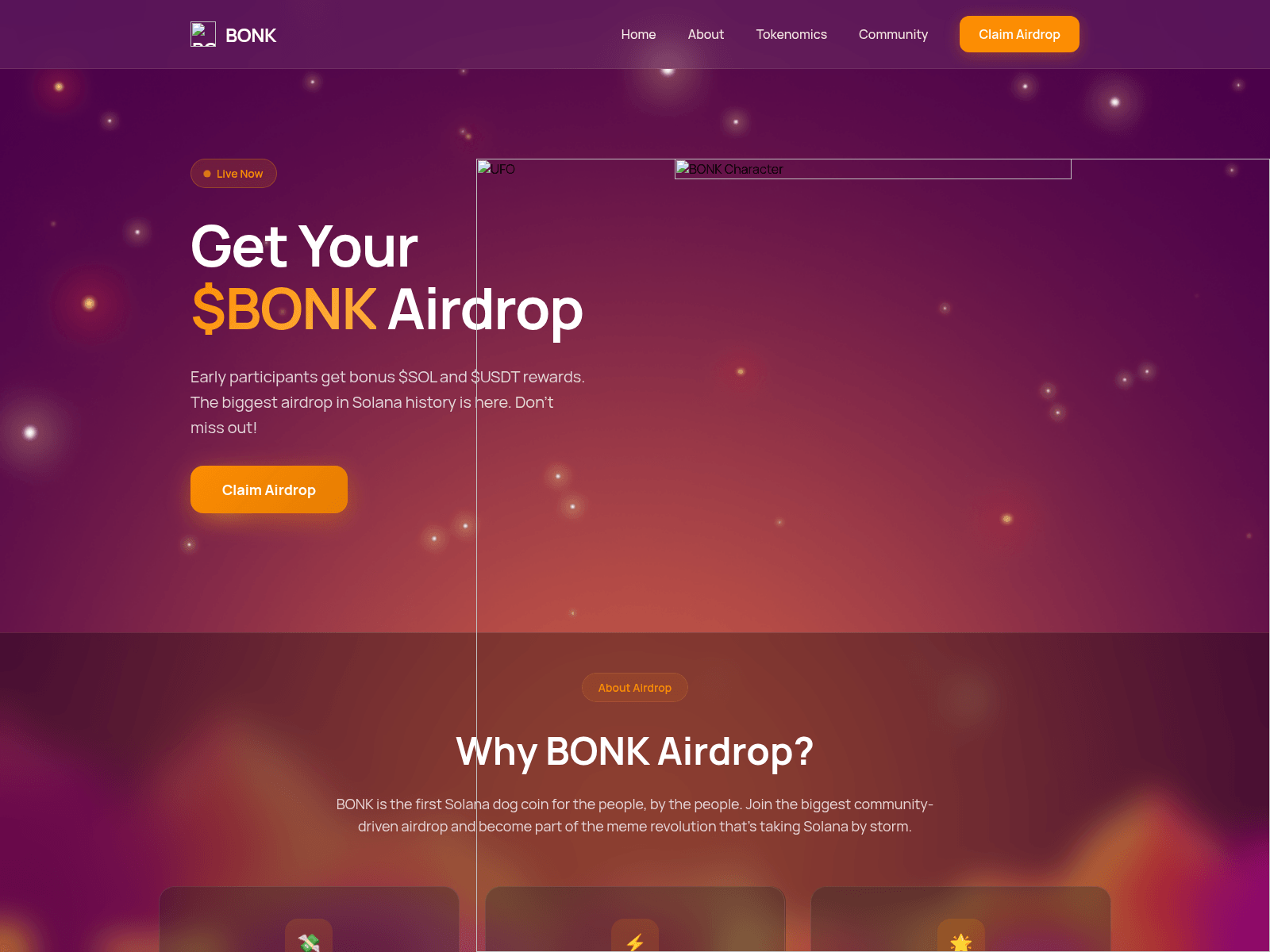 Screenshot of www.bonk-supply.com