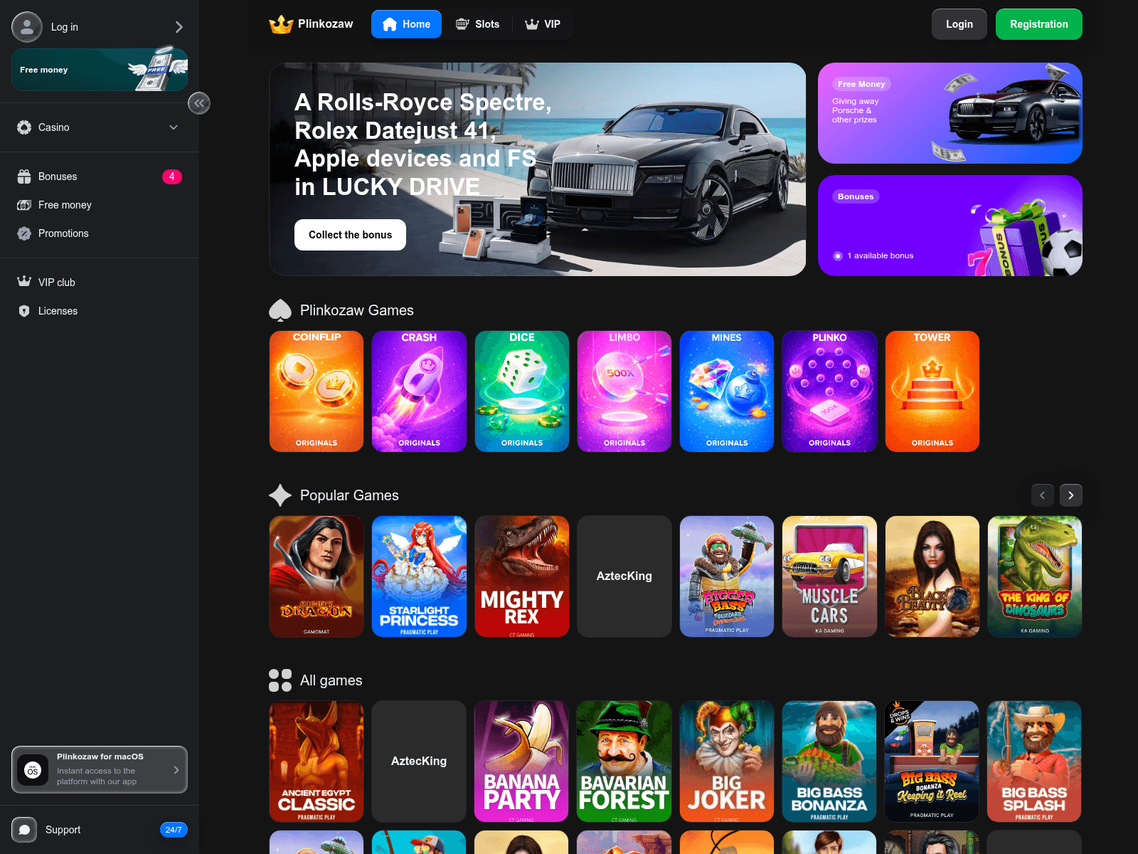 Forensic screenshot of plinkozaw.com