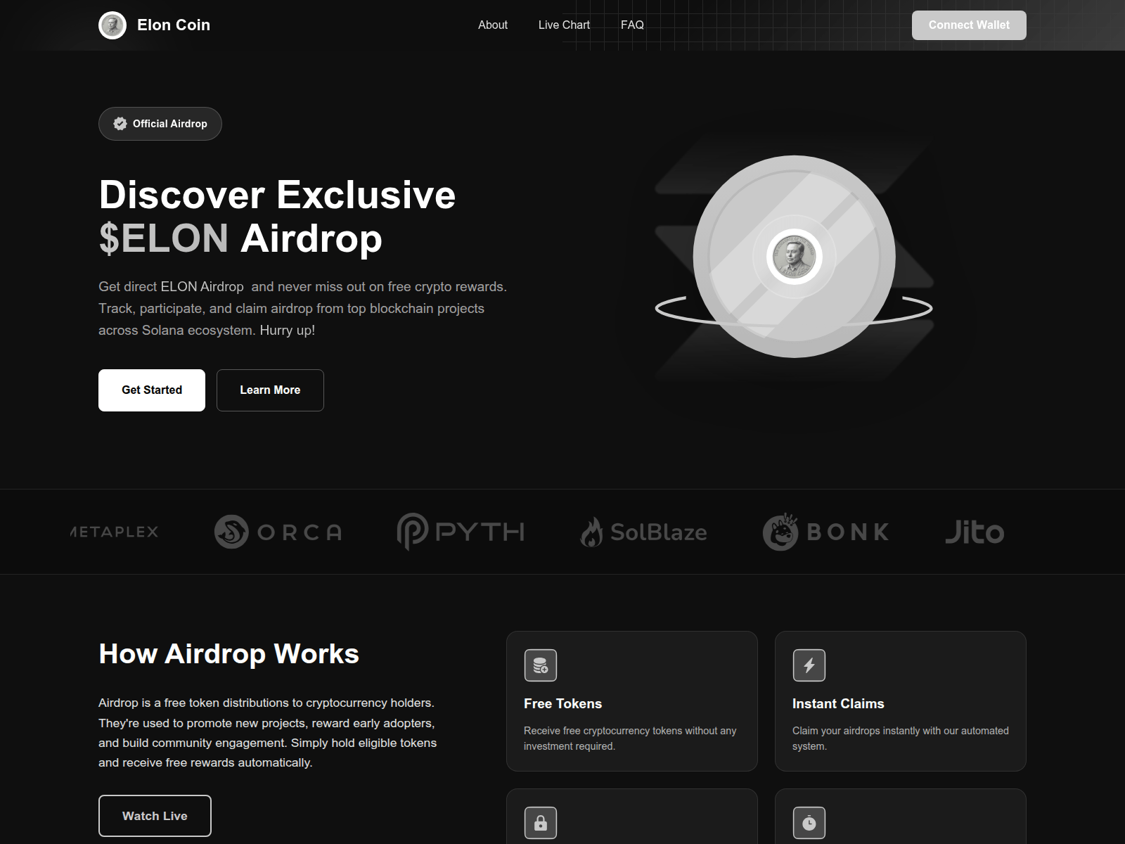 Screenshot of elondrop.lol