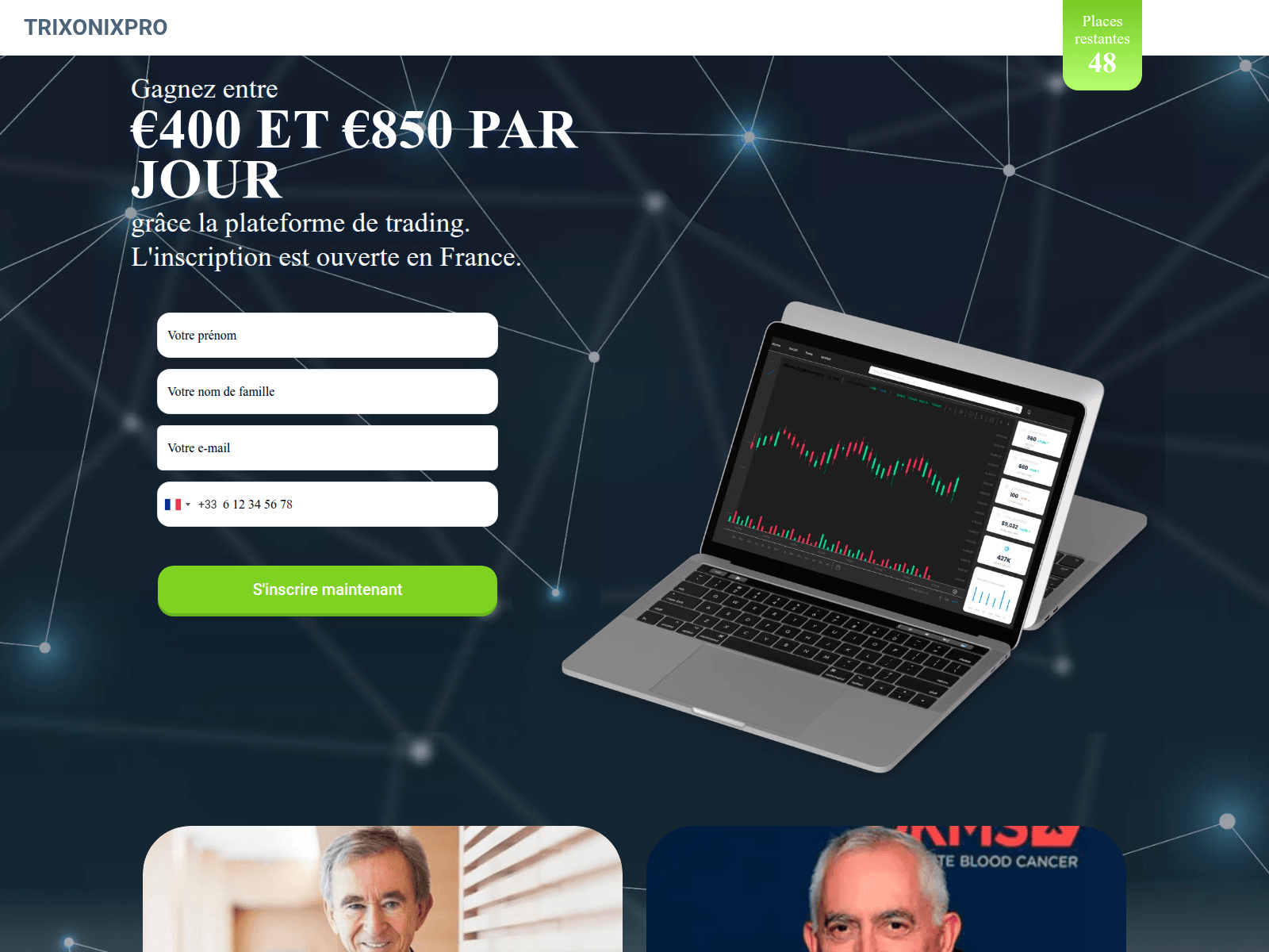Screenshot of trixonixpro.com