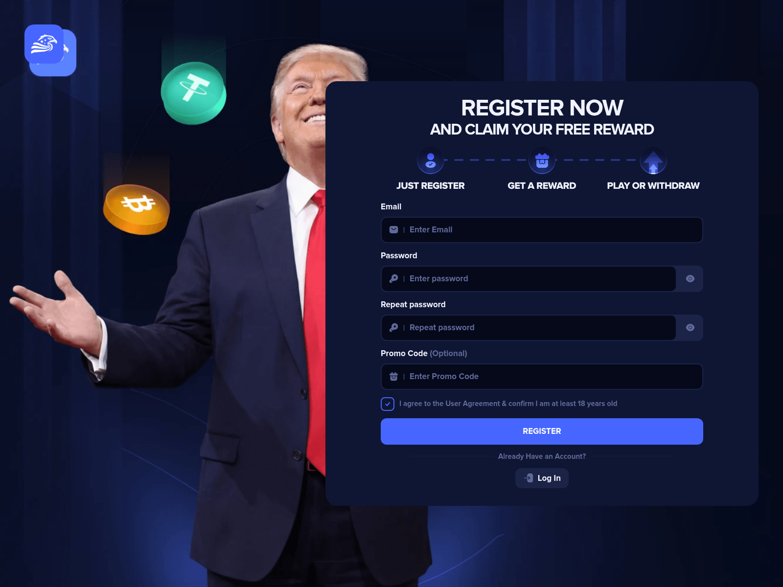 Screenshot of casino-trump.top
