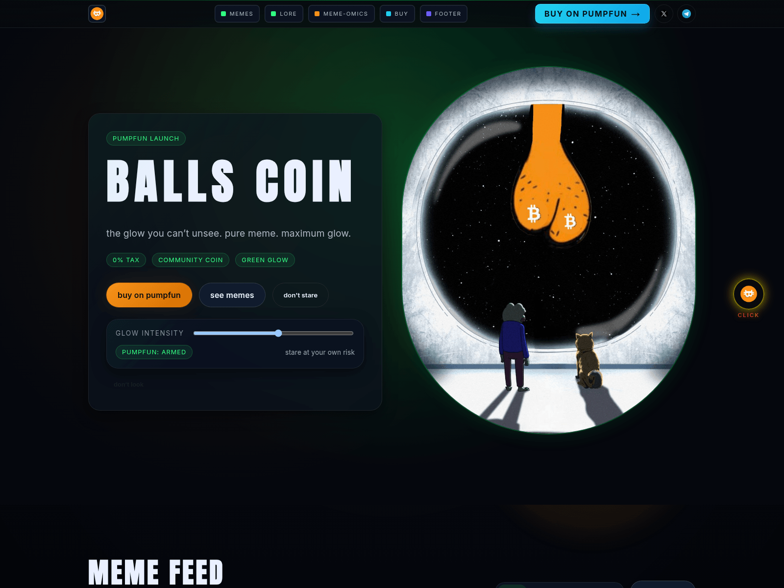Screenshot of ballscoin.live