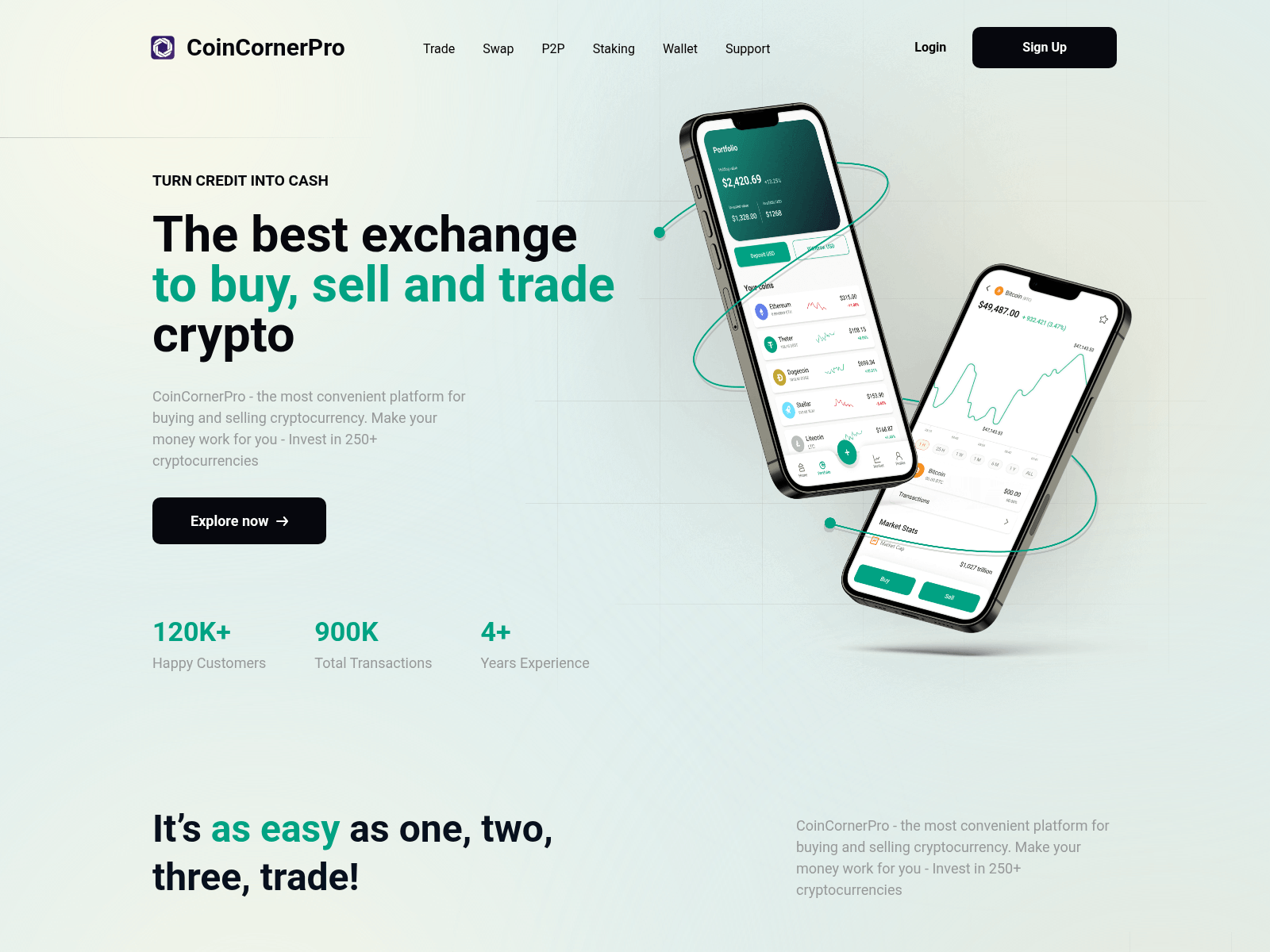 Screenshot of coincornerpro.com