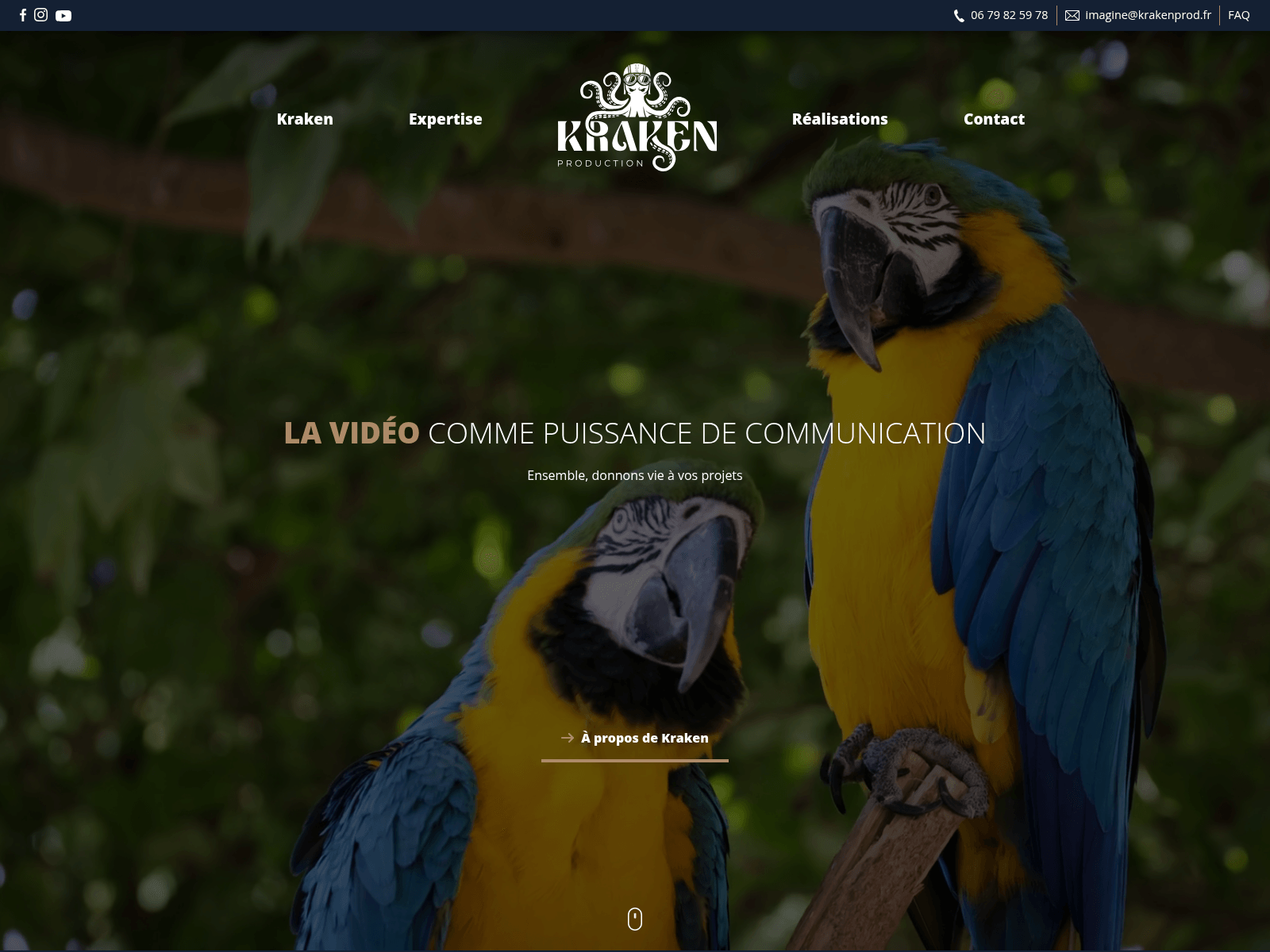 Screenshot of krakenprod.fr