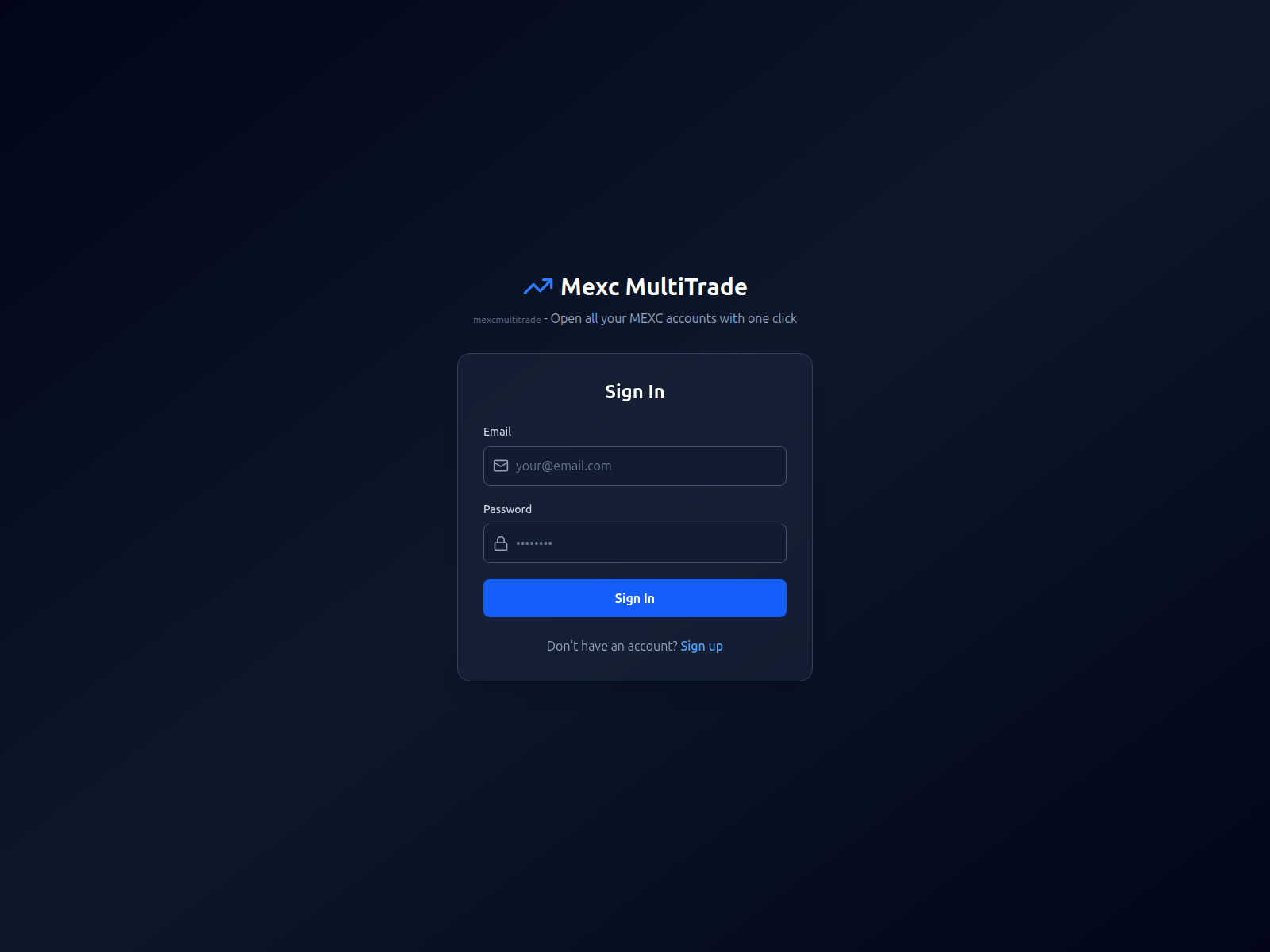 Screenshot of mexcmulti.trade