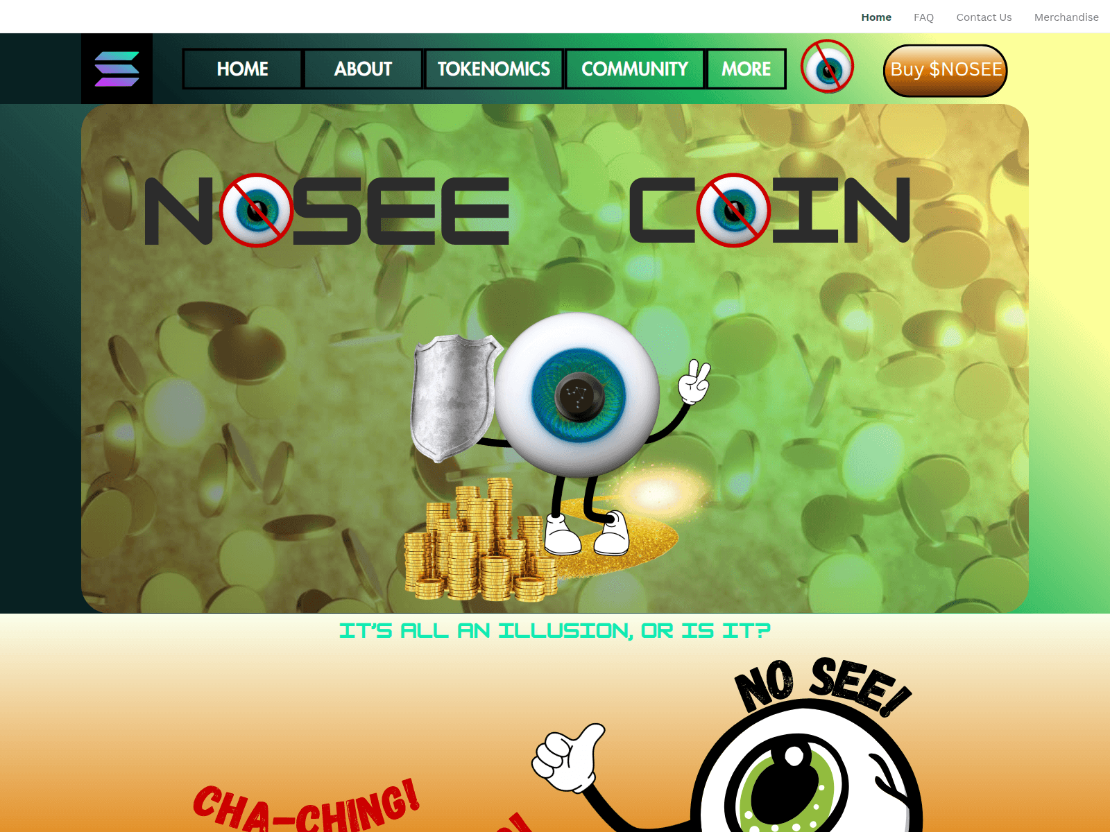 Screenshot of nosee-coin.com