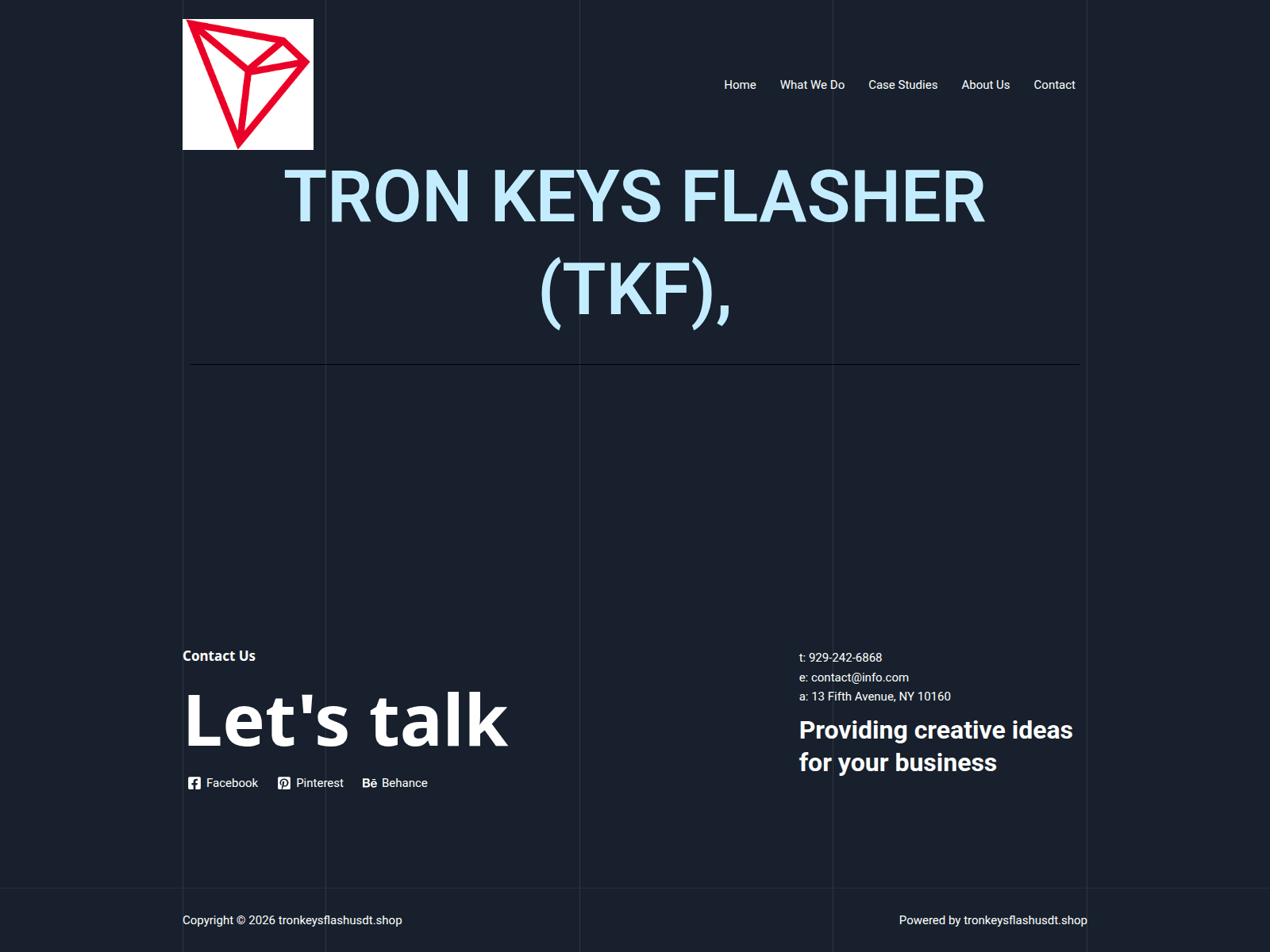 Screenshot of tronkeysflashusdt.shop