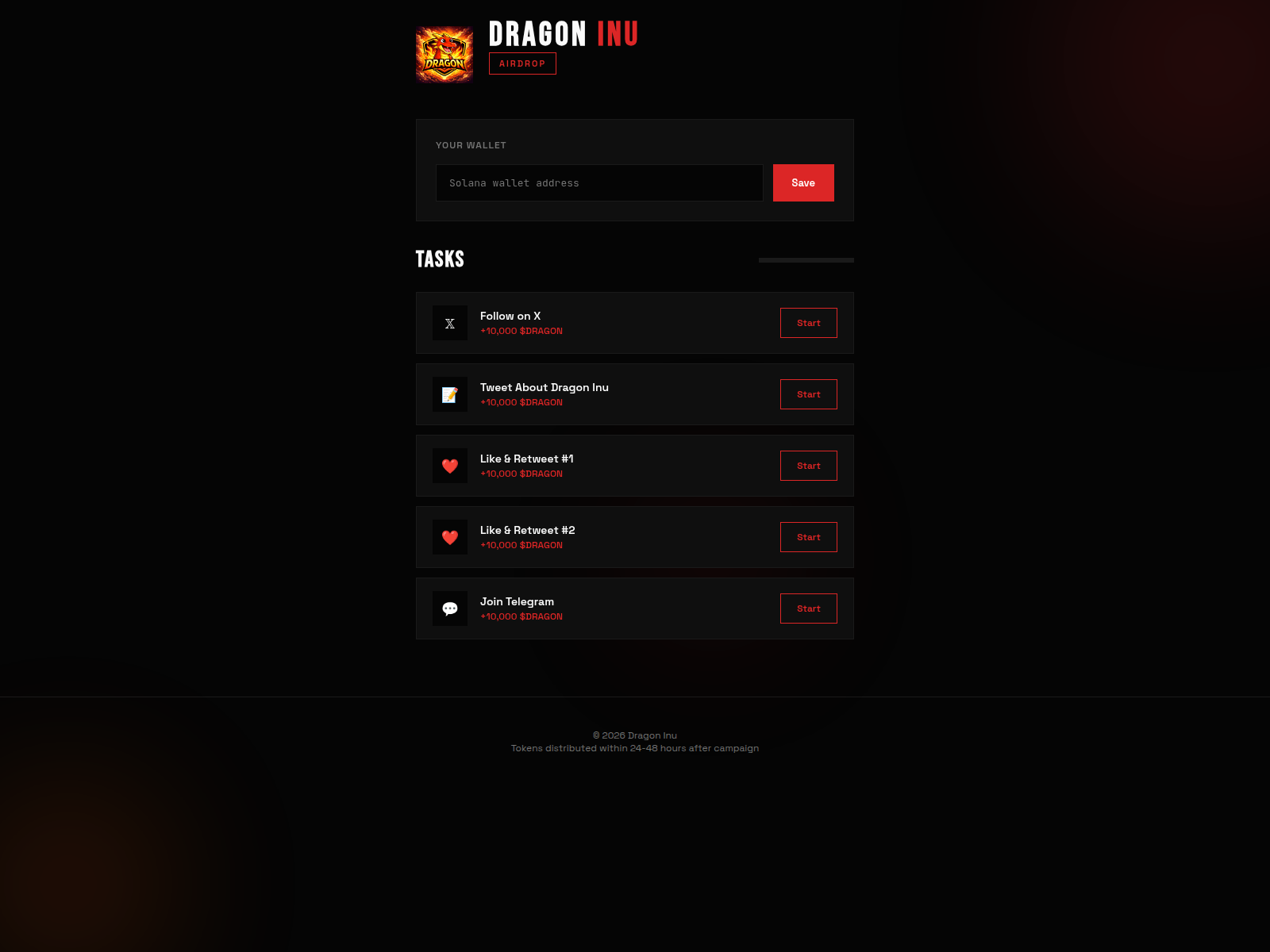 Screenshot of dragoninu.fun