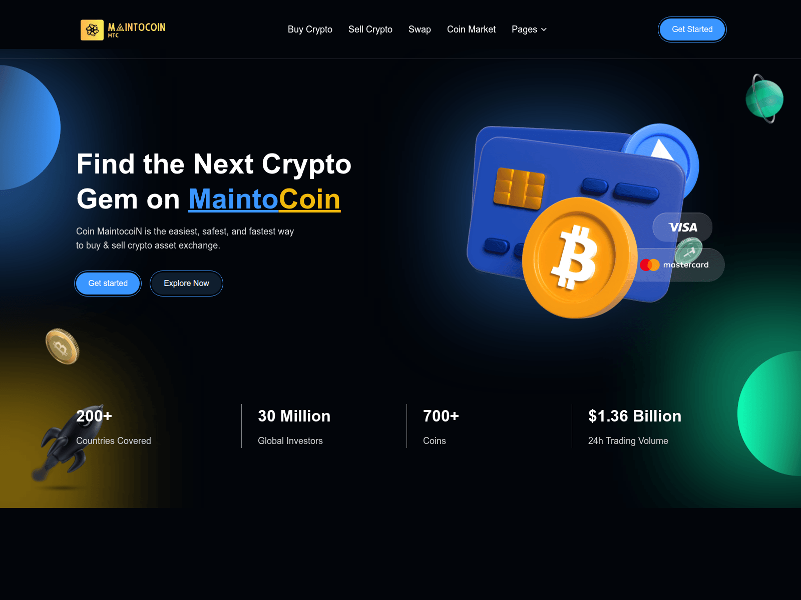 Screenshot of maintocoin.org