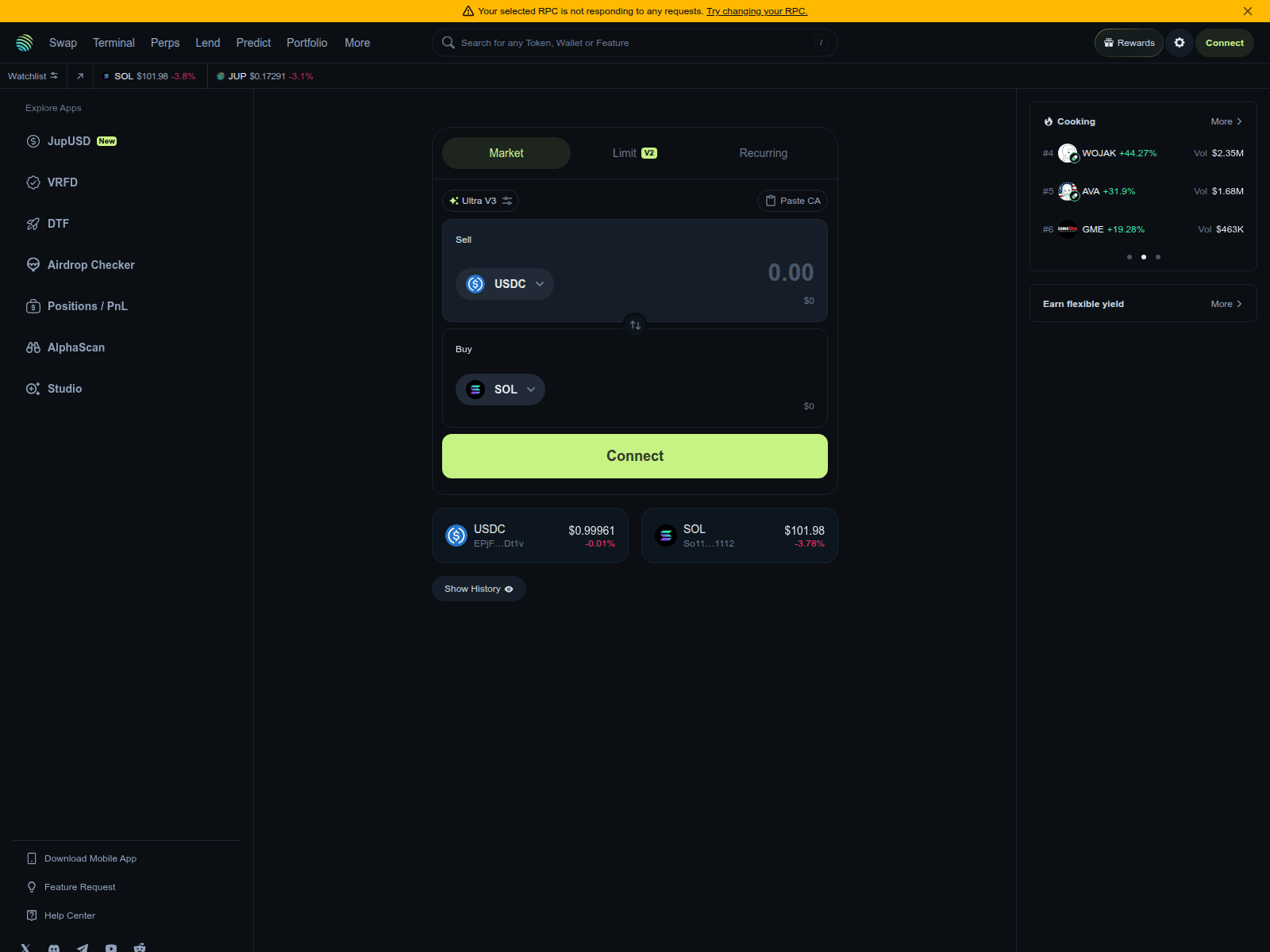 Screenshot of jupiter-swap-cloud.pro