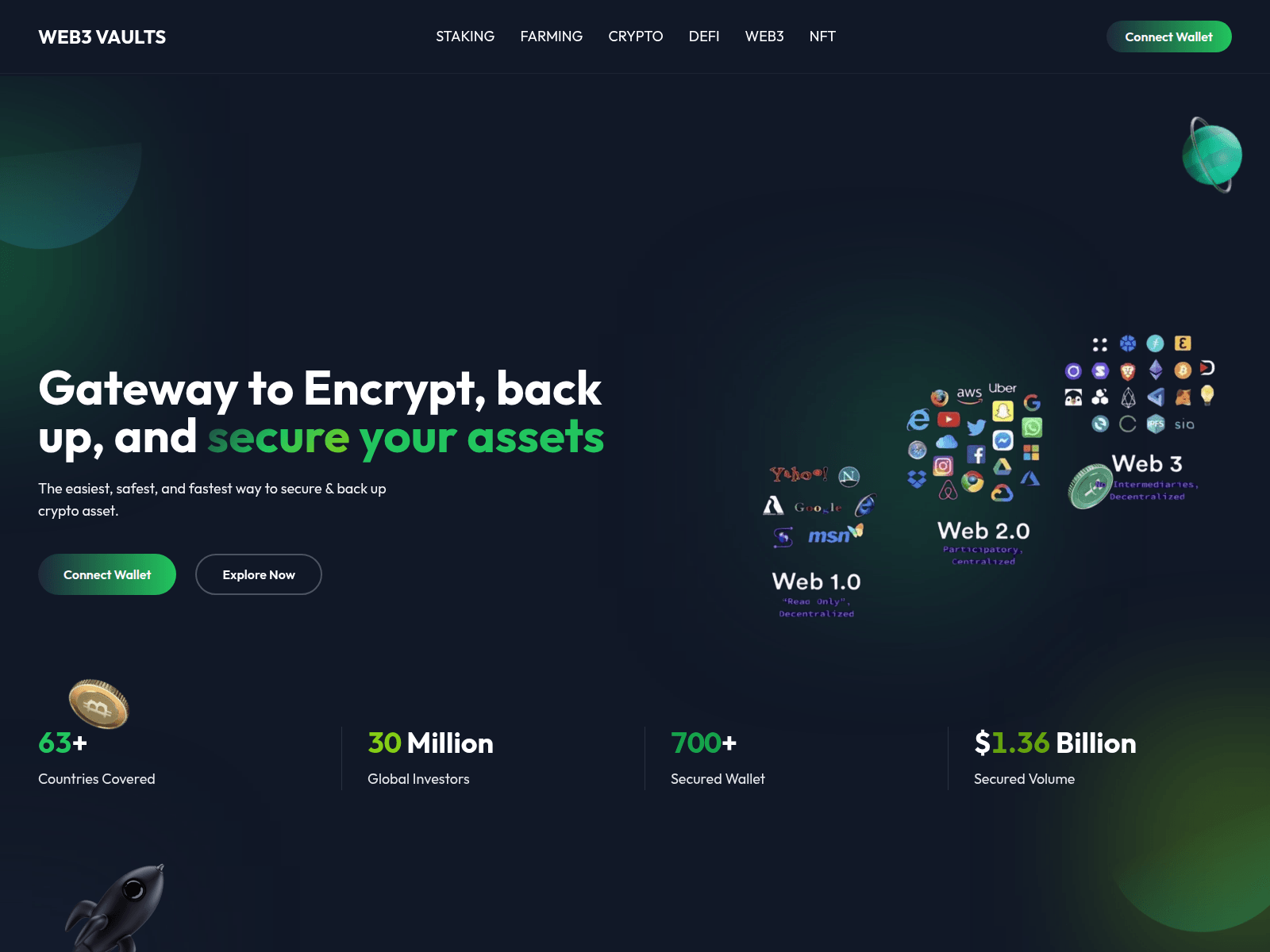 Screenshot of web3vaultssave.com