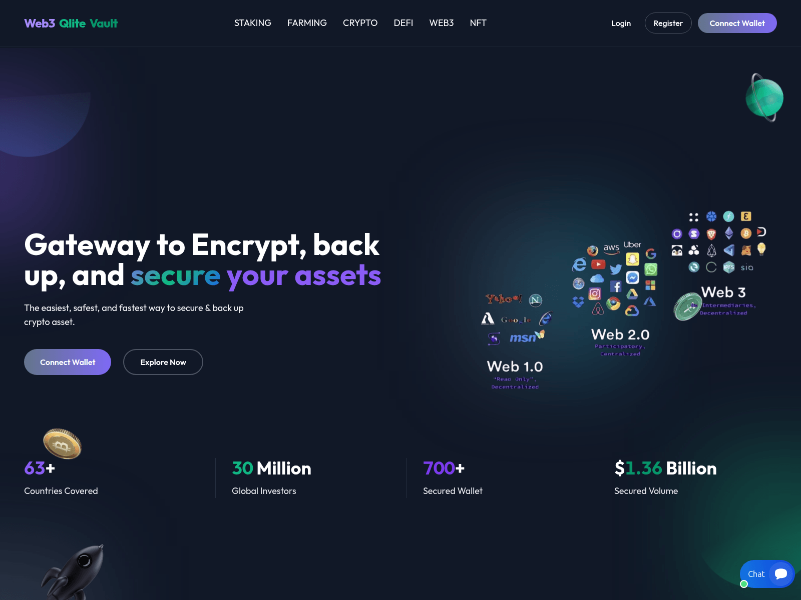 Screenshot of web3qlitexvault.com