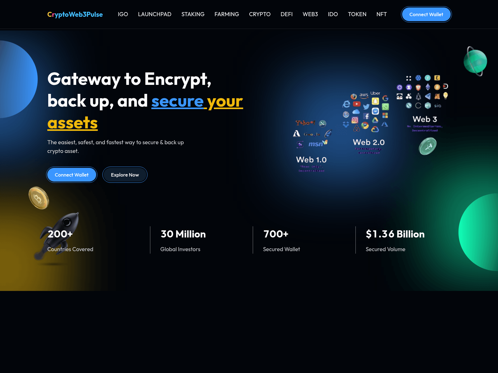 Screenshot of cryptoweb3pulse.com