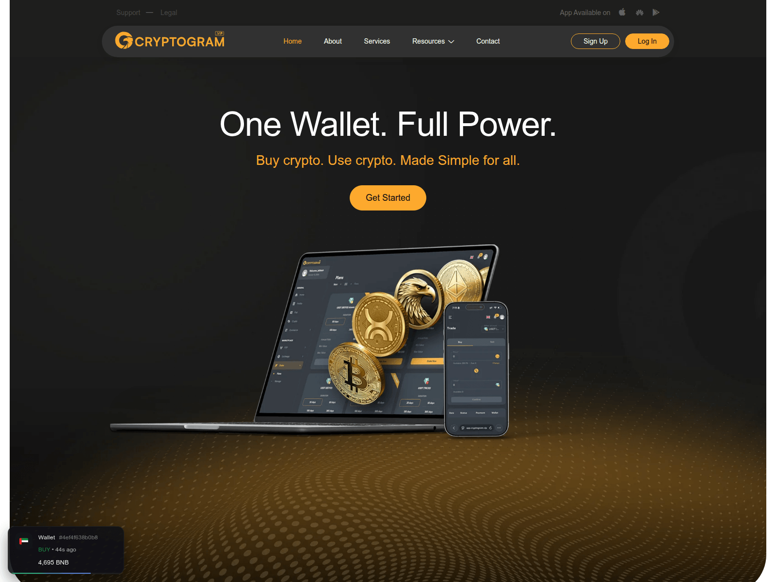 Screenshot of cryptogram.ae