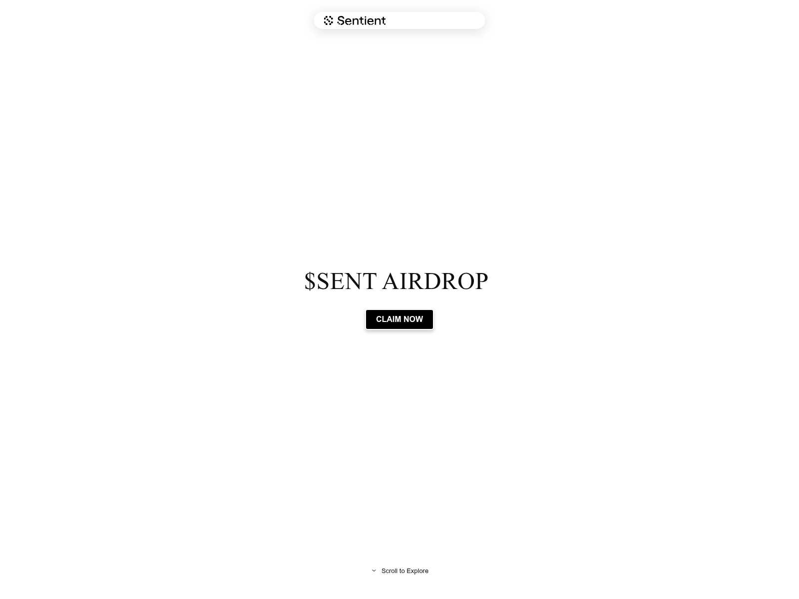 Screenshot of claim.sentietn.com