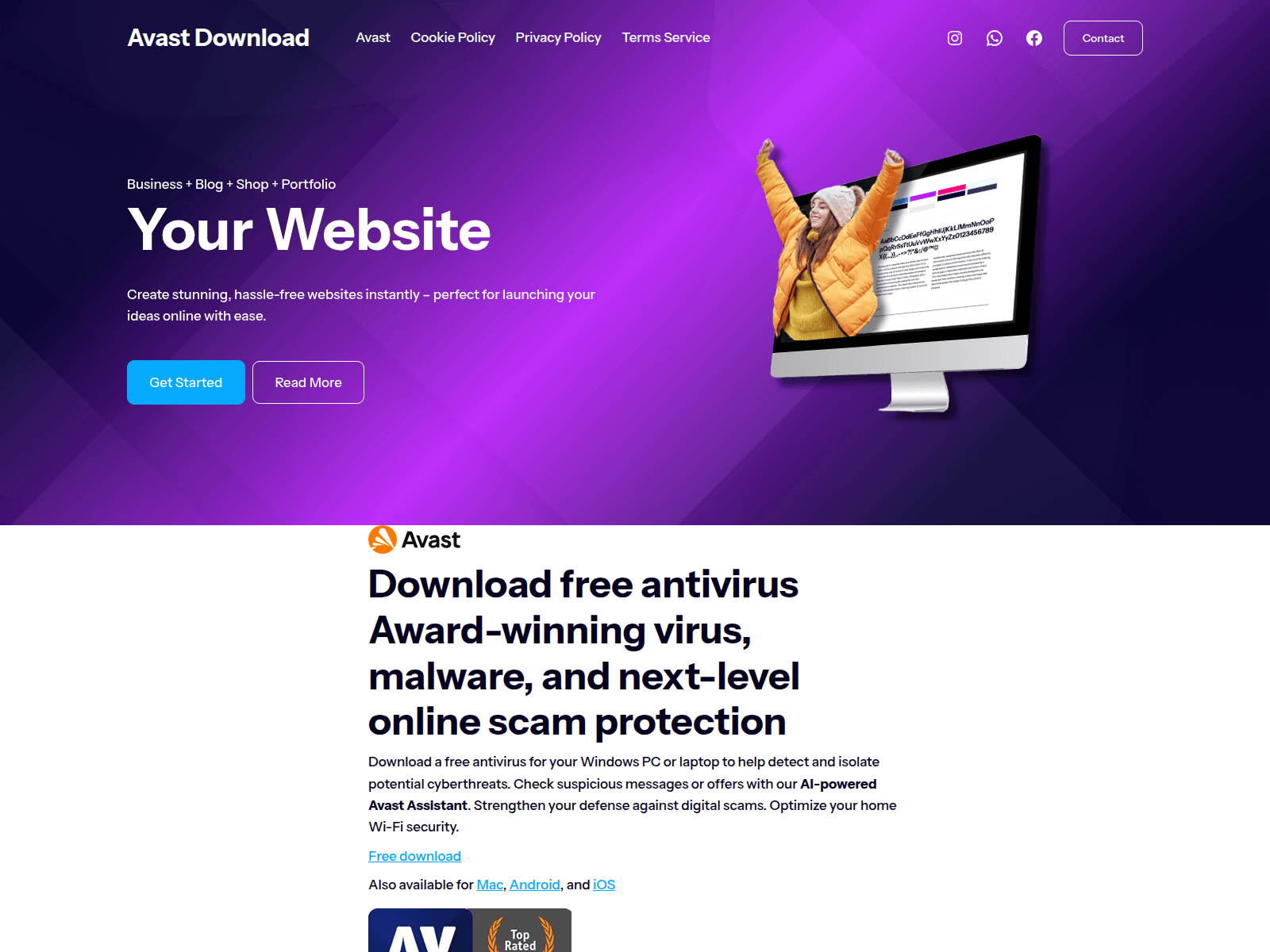 Screenshot of avast-download.us