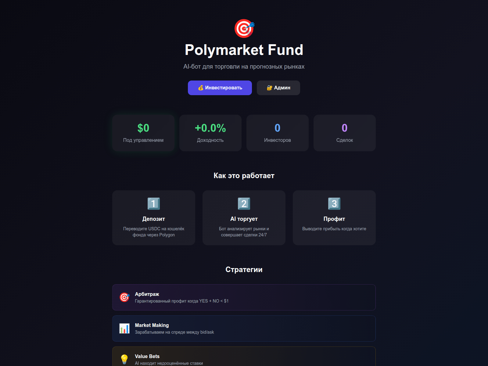 Screenshot of fundpolymarket.xyz