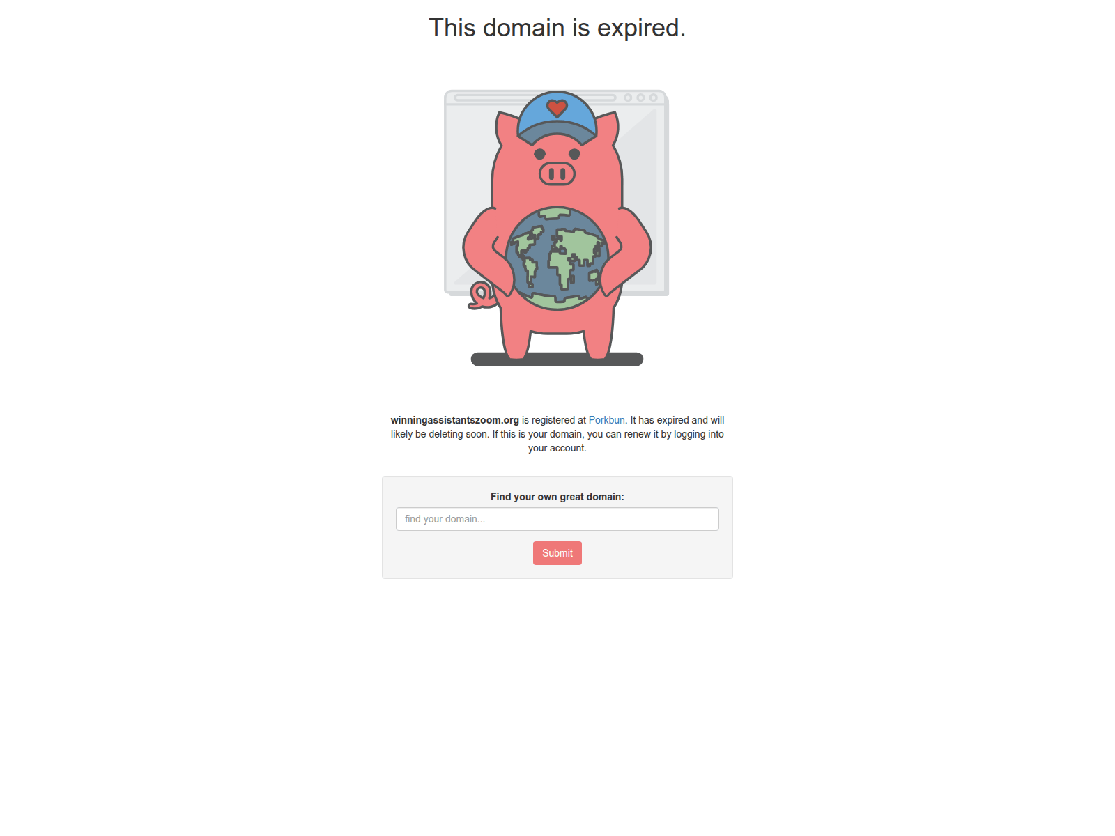 Screenshot of winningassistantszoom.org