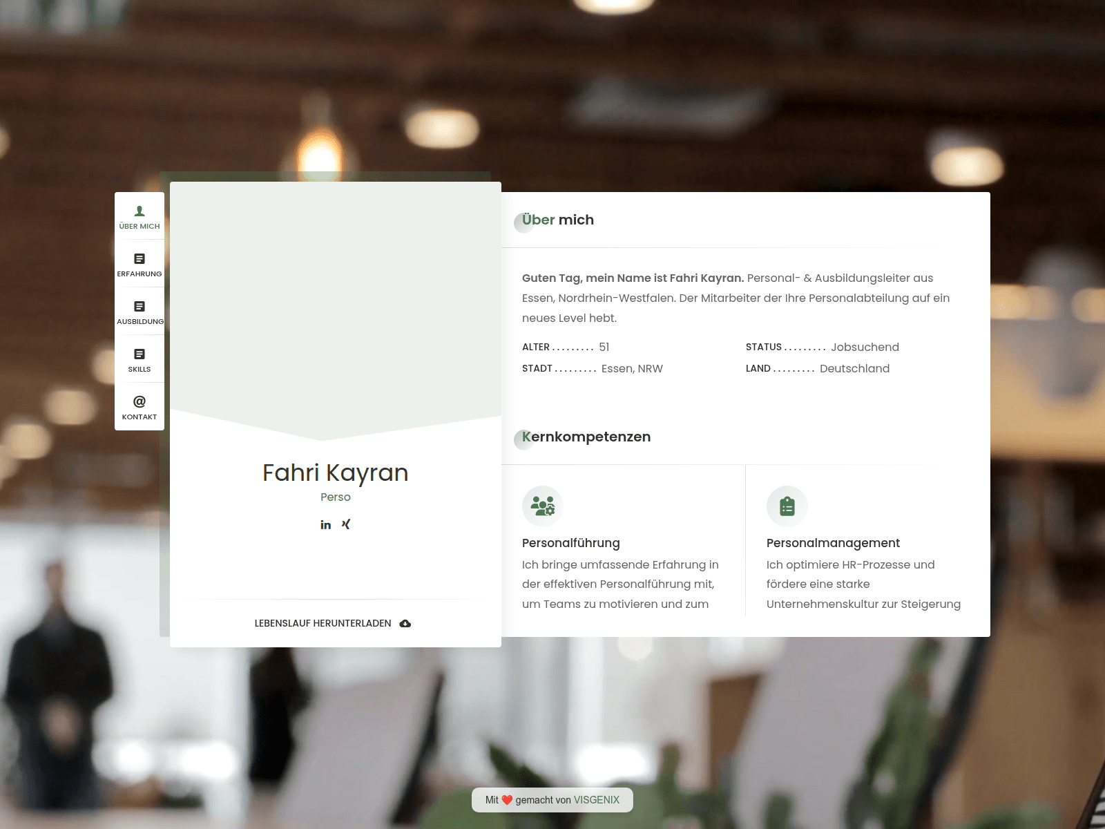 Screenshot of fahri-kayran.de