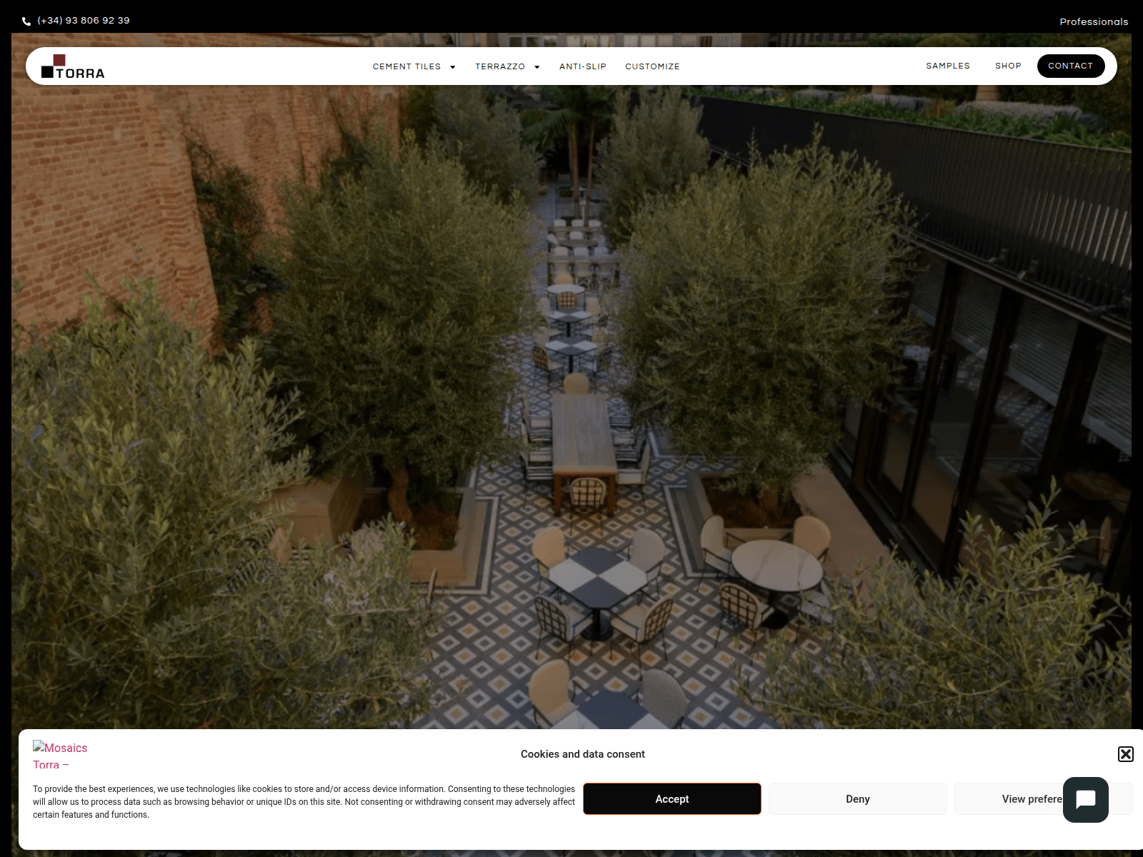 Screenshot of encausticcementtiles.co.uk