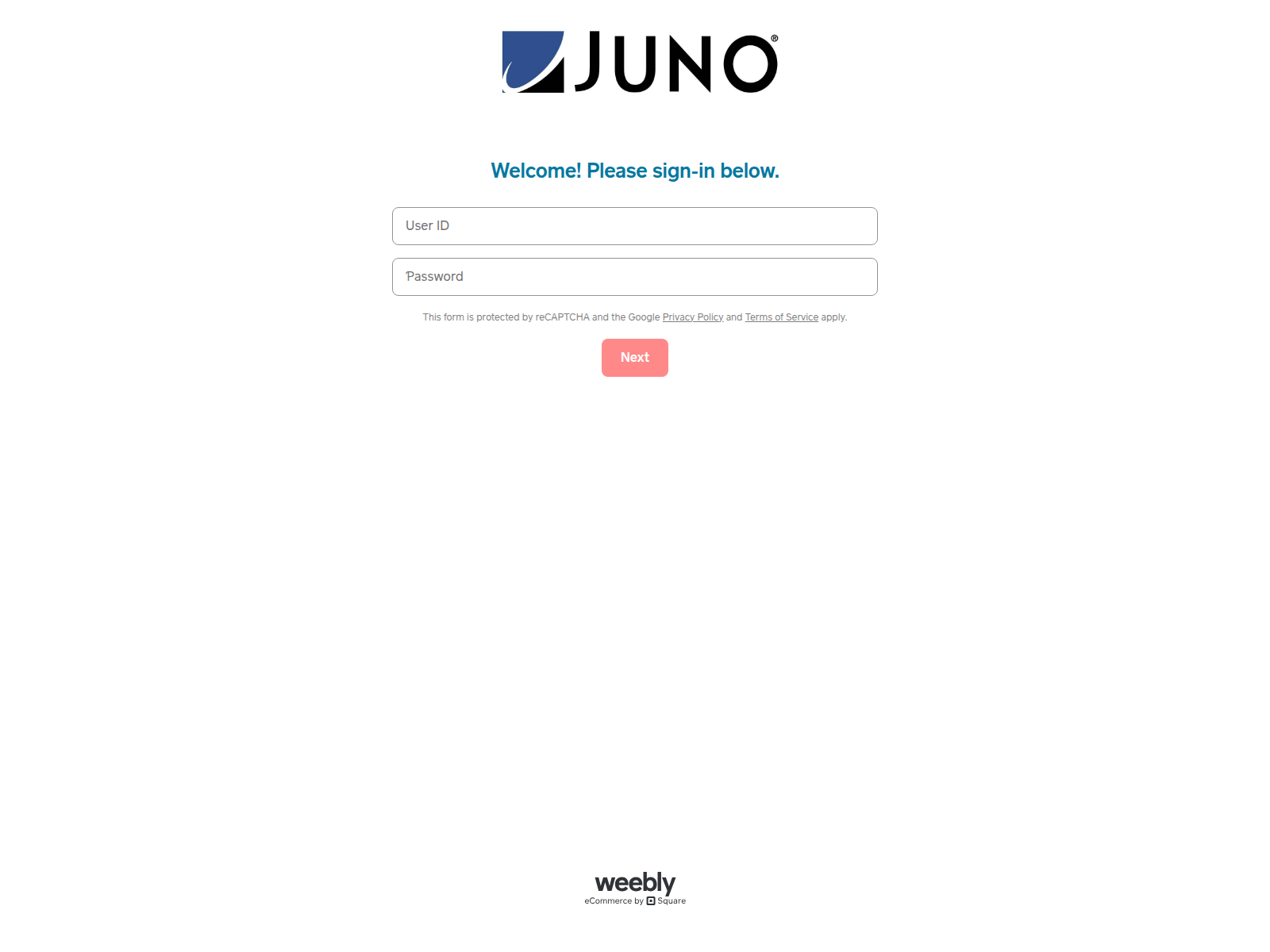 Screenshot of juno-message-center-109586.weeblysite.com
