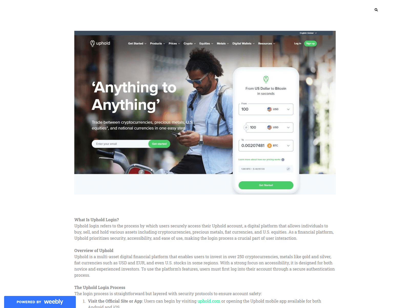 Screenshot of m-auth-uphold-cdn.weebly.com