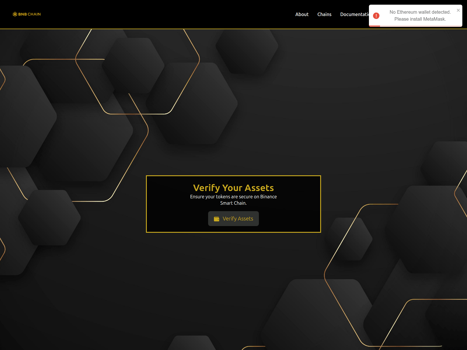 Screenshot of usdtcheckbsc.in
