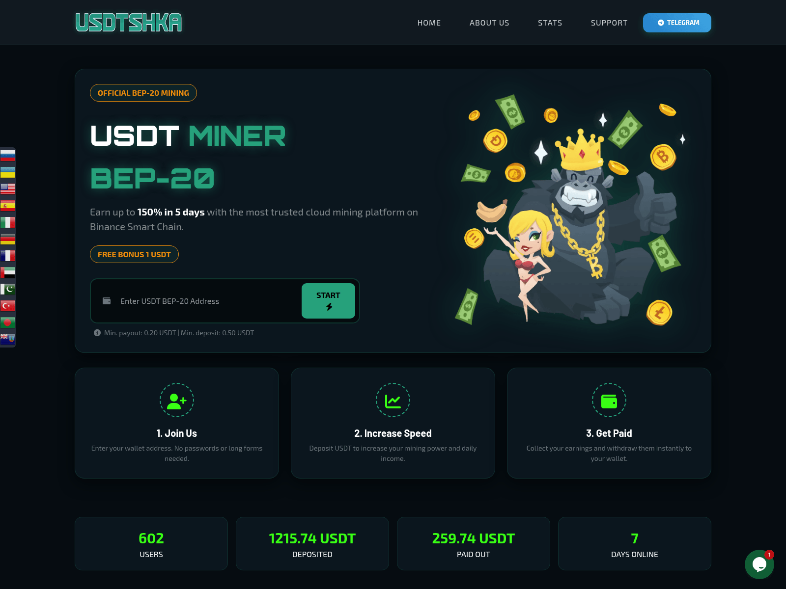 Screenshot of usdtshka.icu.hexora.st8.ru
