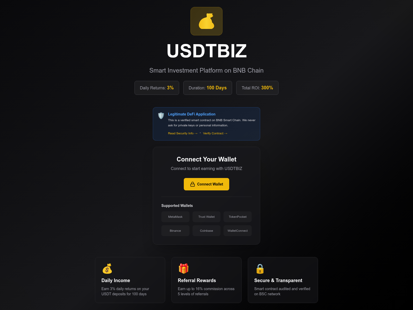Screenshot of usdtbiz.net