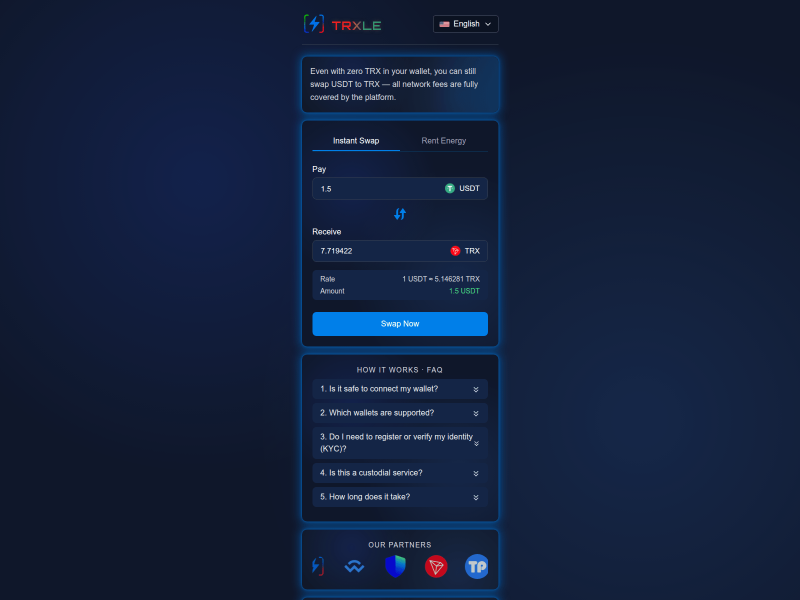 Screenshot of trxle.org