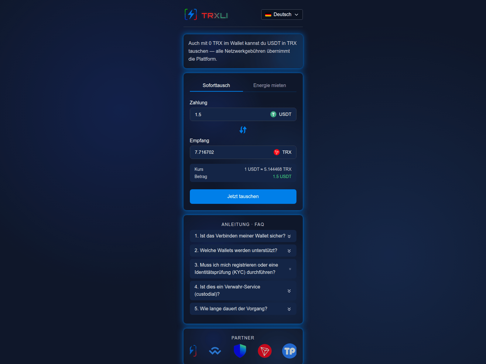 Screenshot of trxli.org
