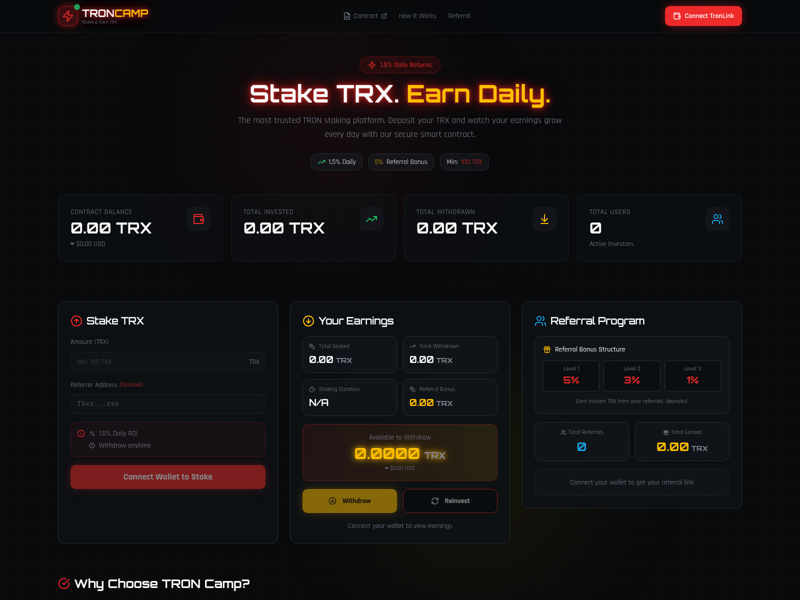 Screenshot of trxvibe.vibecode.run