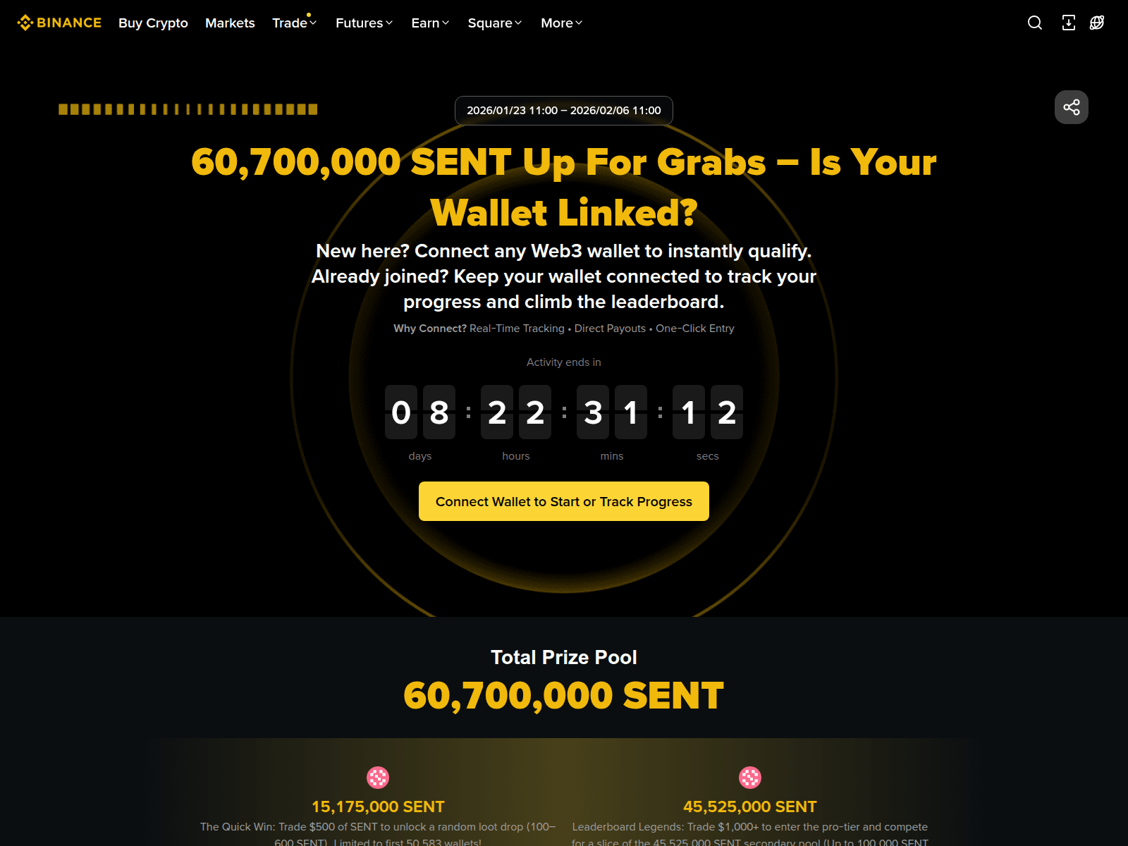 Screenshot of binance-sent.id917381.com