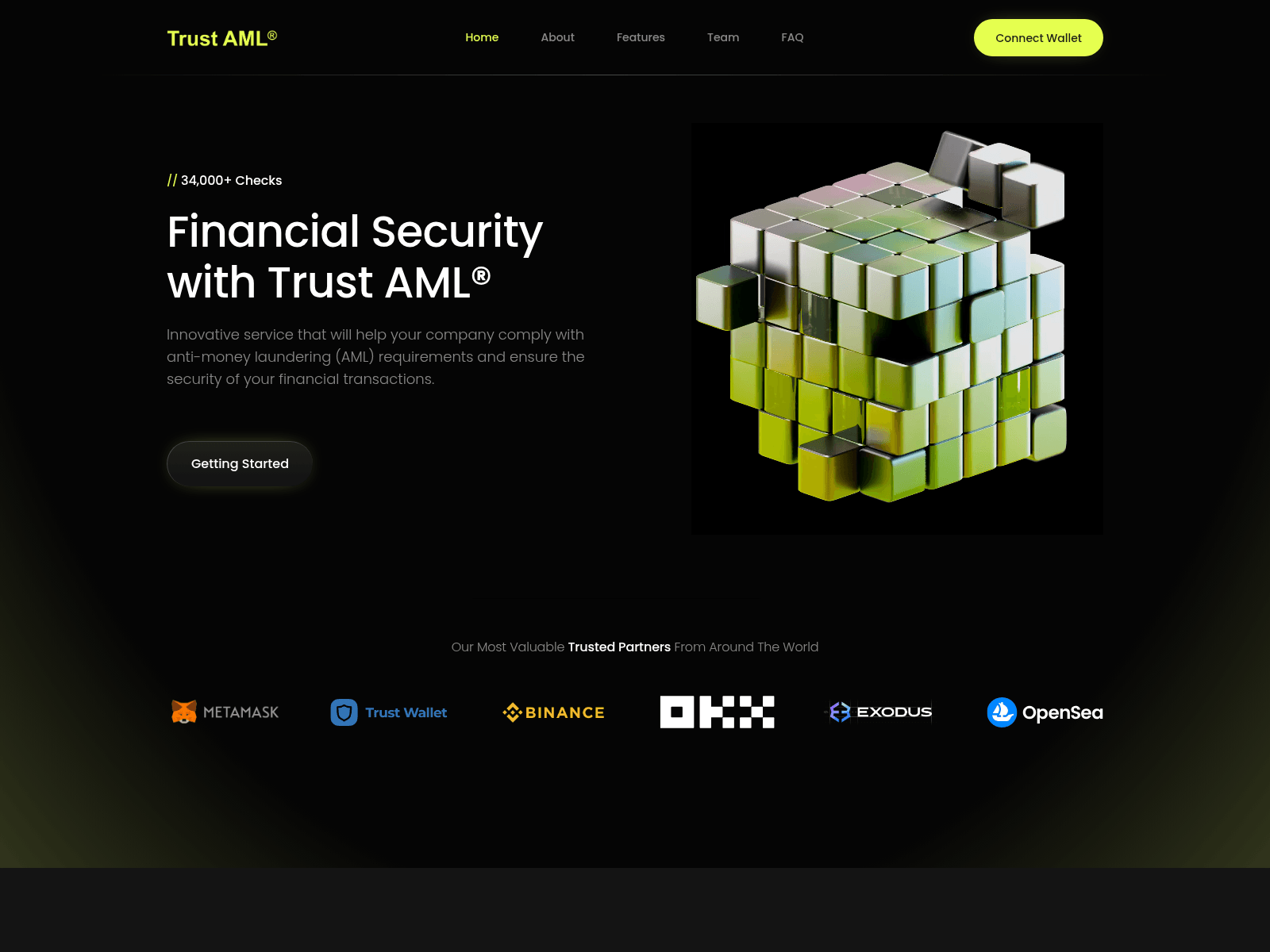 Forensic screenshot of binanceaml.com