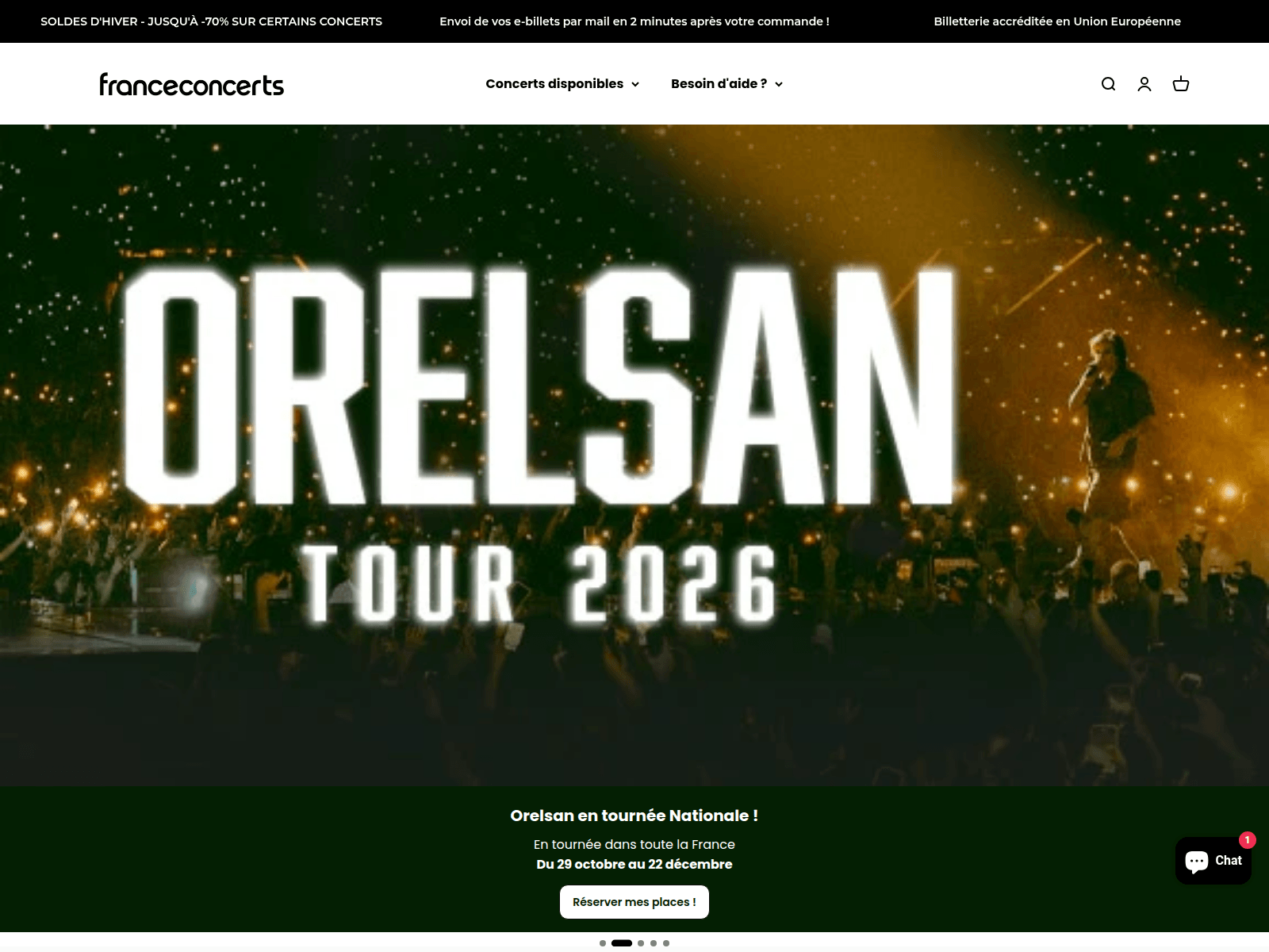 Screenshot of france-concert.co