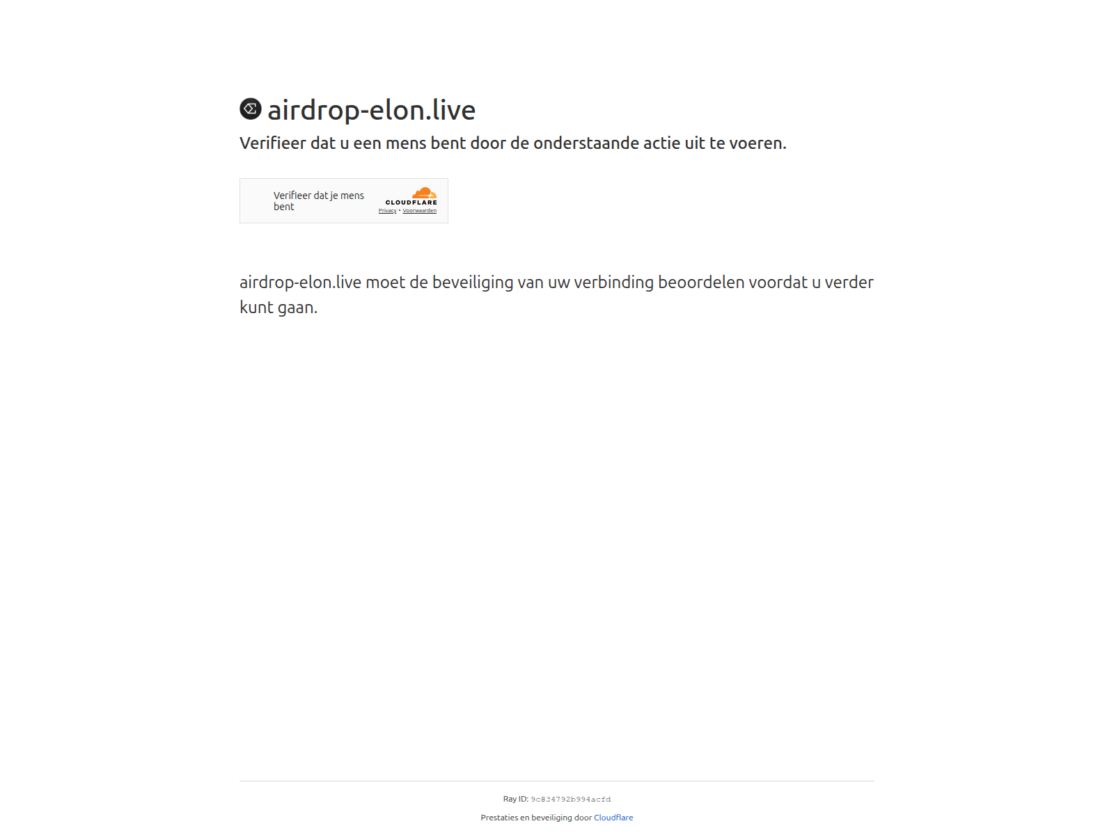 Screenshot of airdrop-elon.live