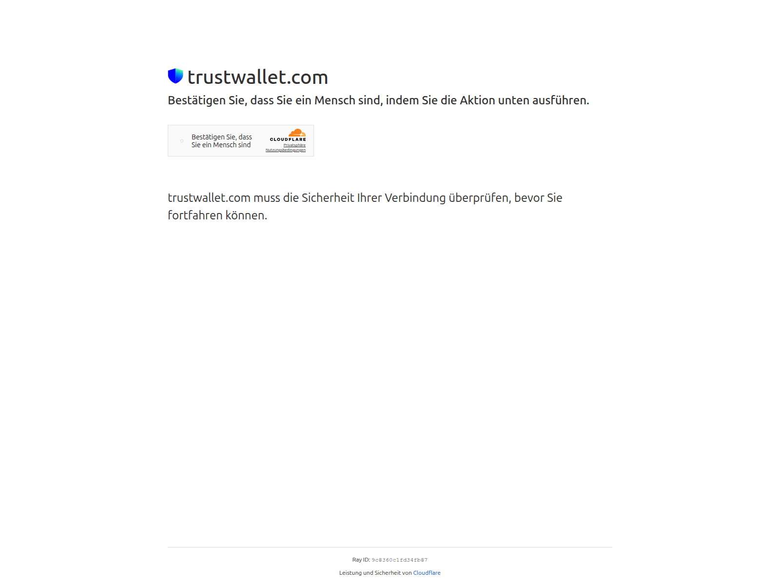 Screenshot of www.web-trust-wallet.com