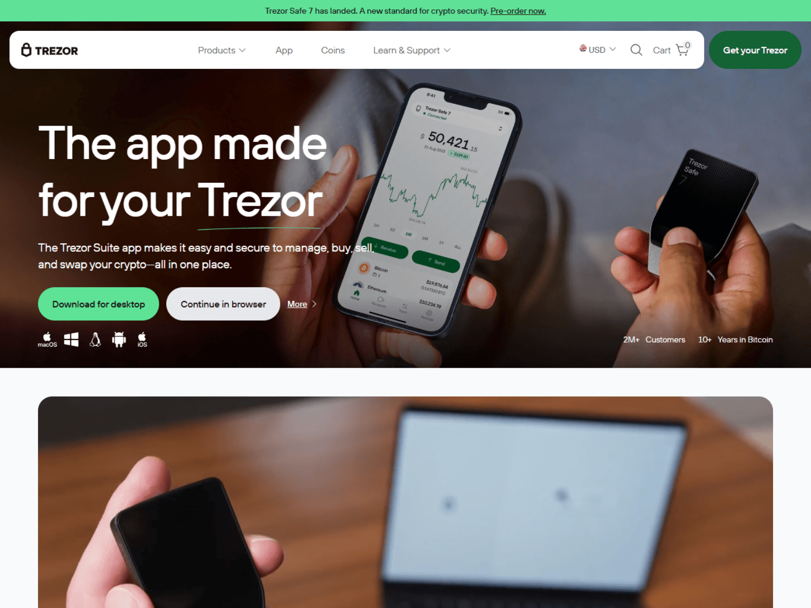 Screenshot of trezoriostart.stormkit.dev