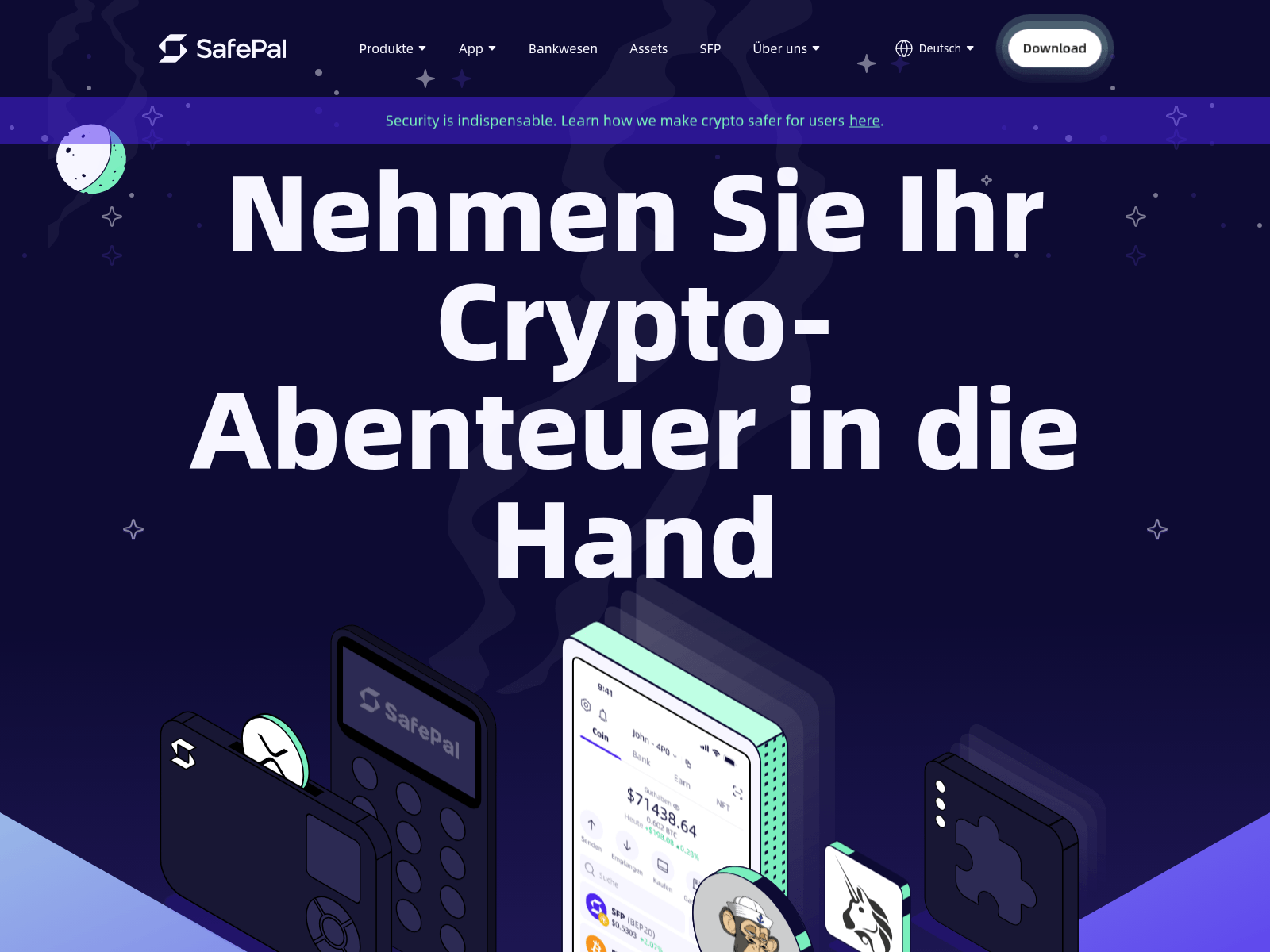 Screenshot of reaktivierung-safepal.com
