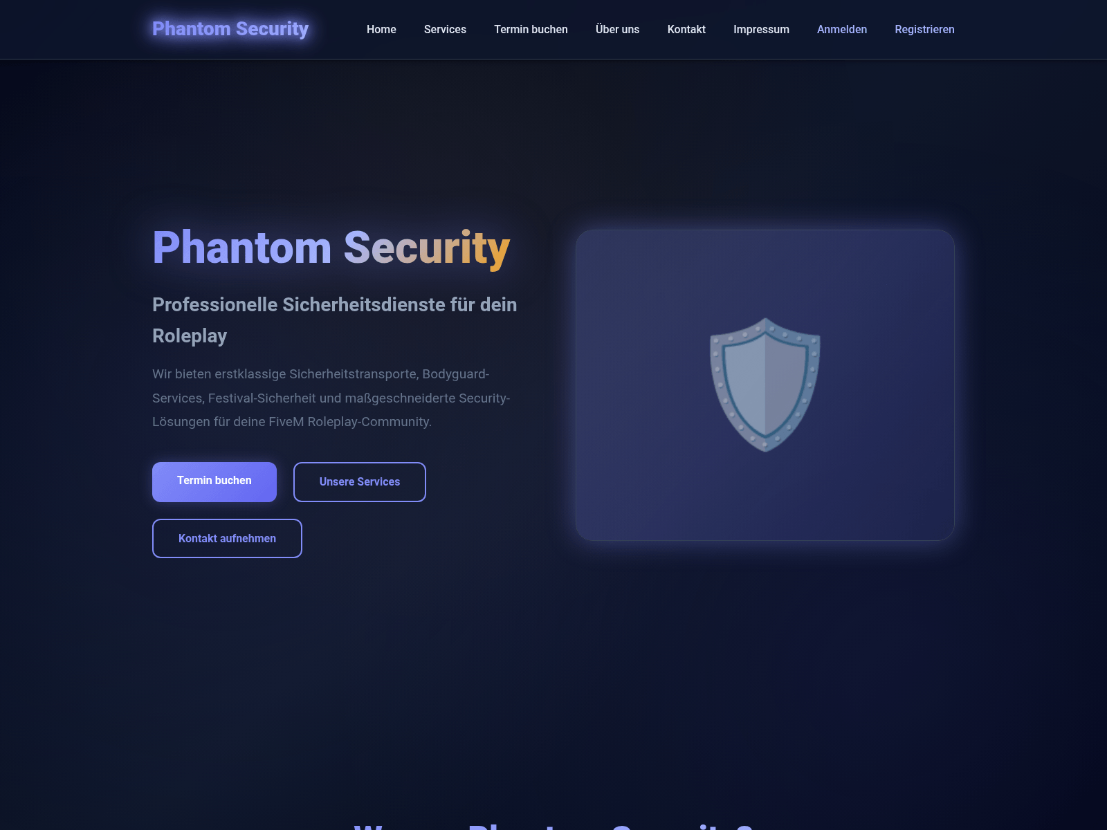 Screenshot of phantom-security.de