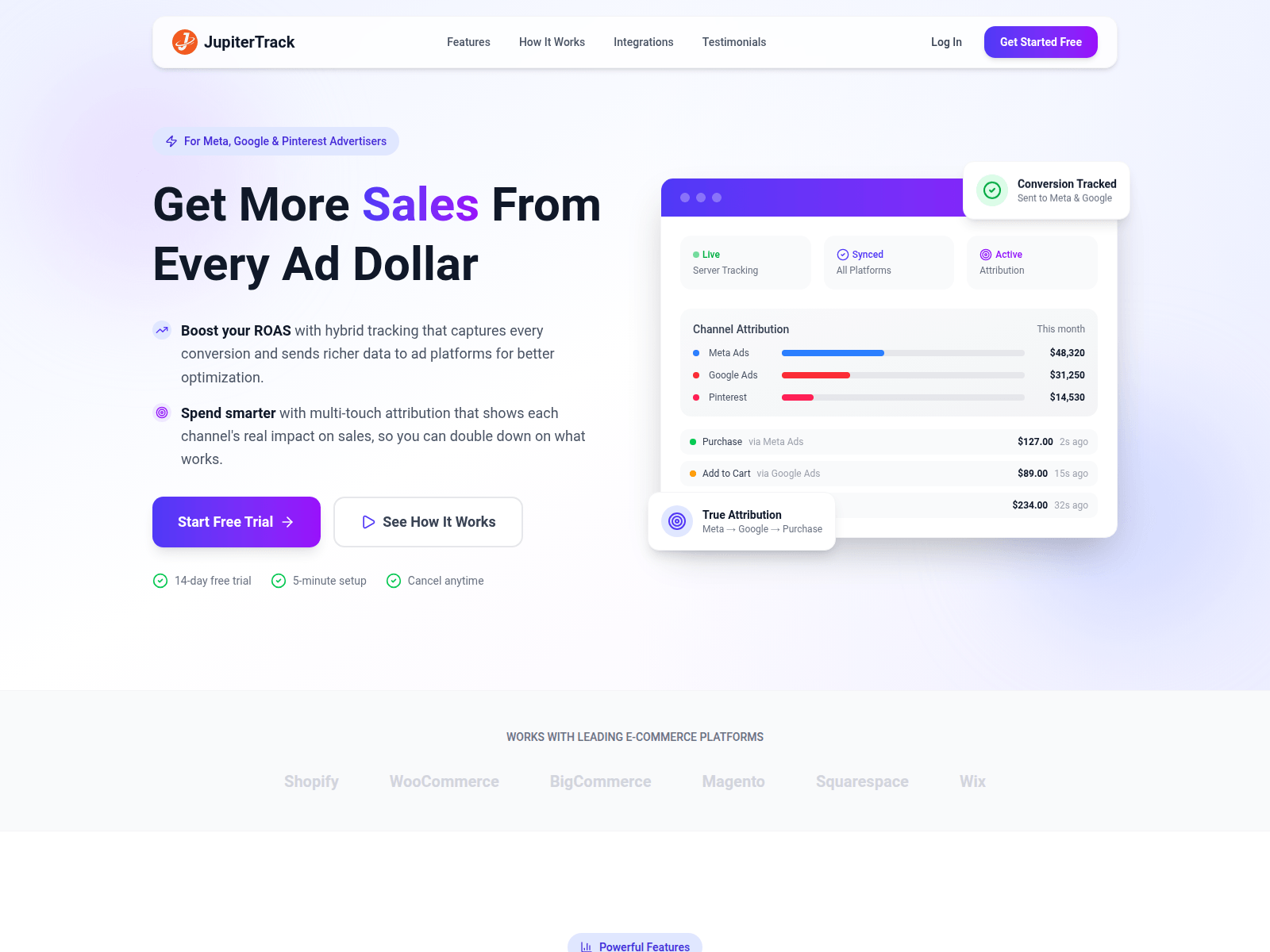 Screenshot of jupitertrack.com