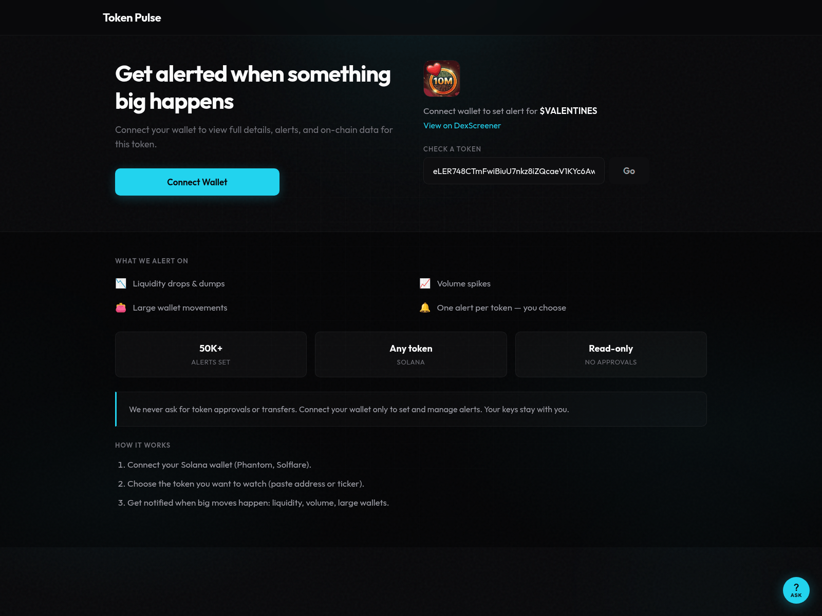 Screenshot of token-pulse.fun